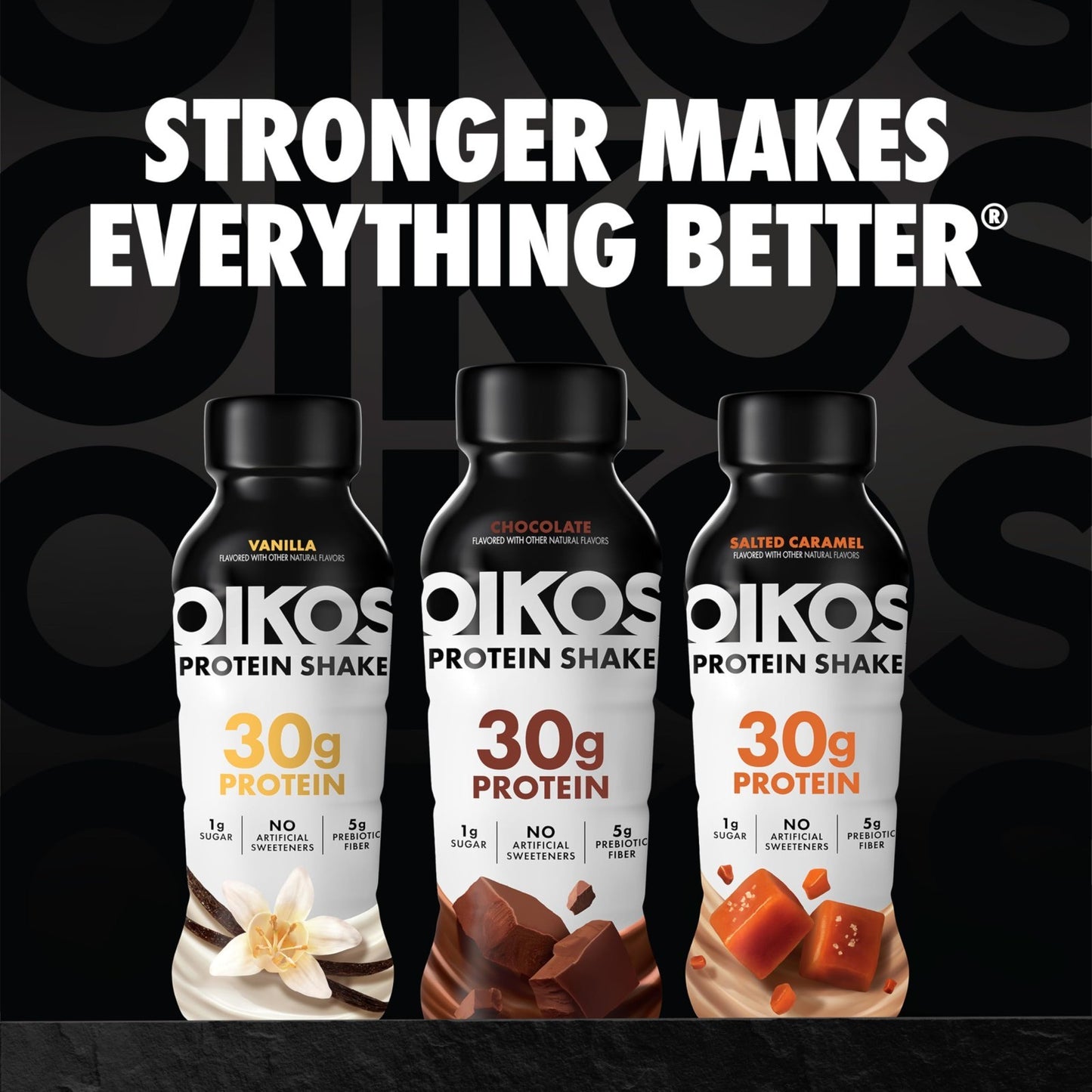 High Protein Strawberry Shake, Ready to Drink, 30g Protein, 5g Prebiotic Fiber,8