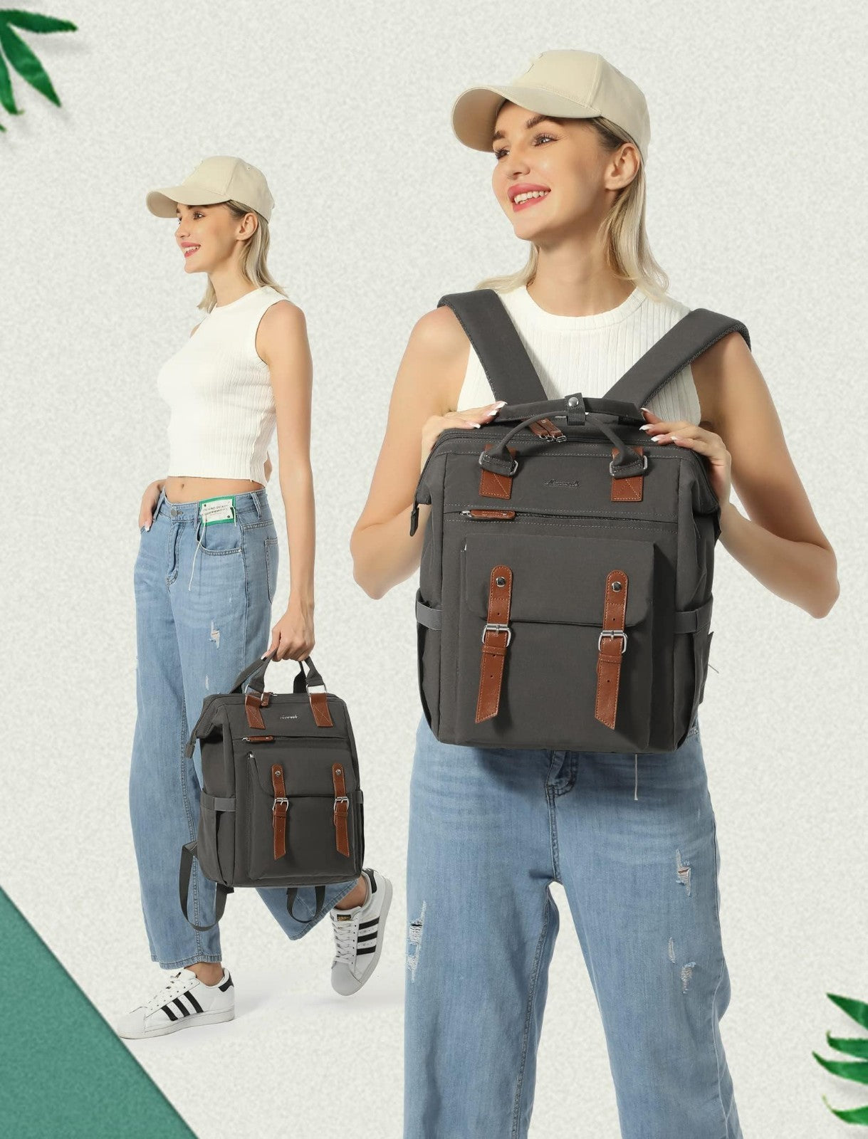 Stylish Laptop Backpack for Women   Work, Travel, Teacher & Nurse Bag, Computer2