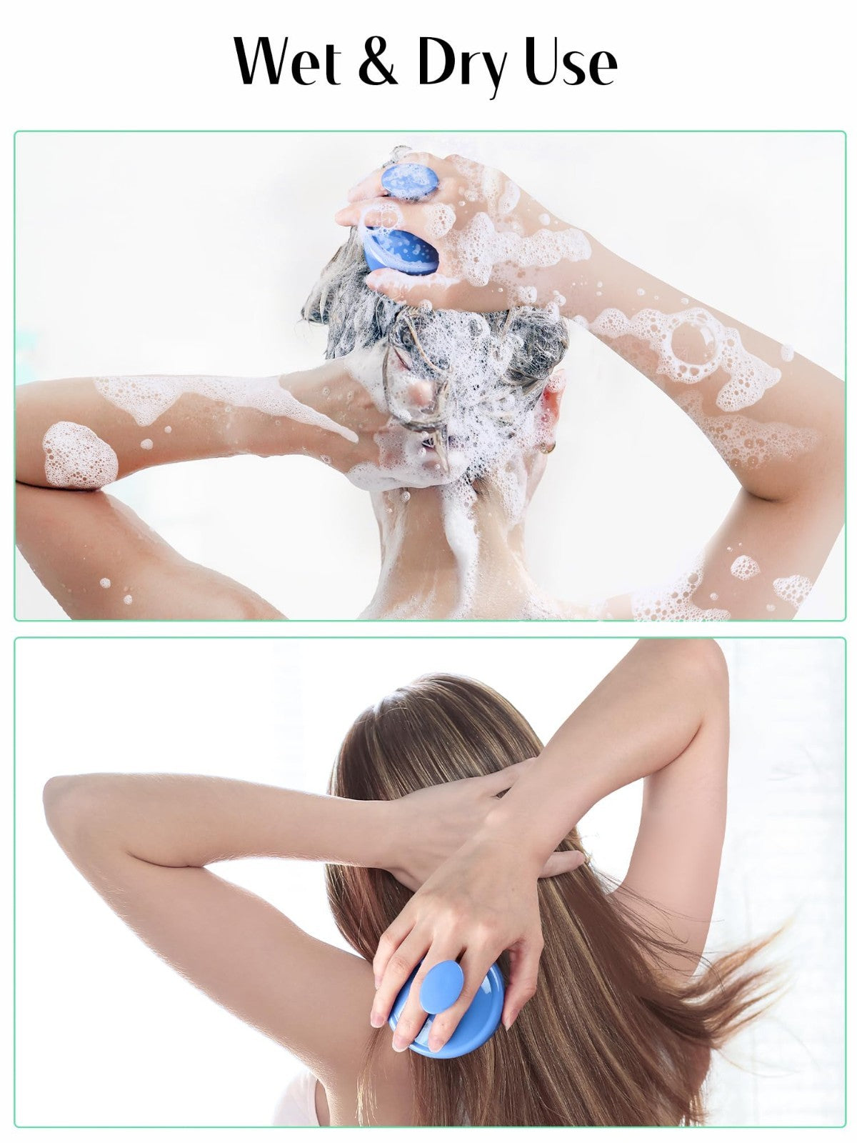 Scalp Massager Brush for Hair Growth & Dandruff Removal   Soft Silicone Bristles4