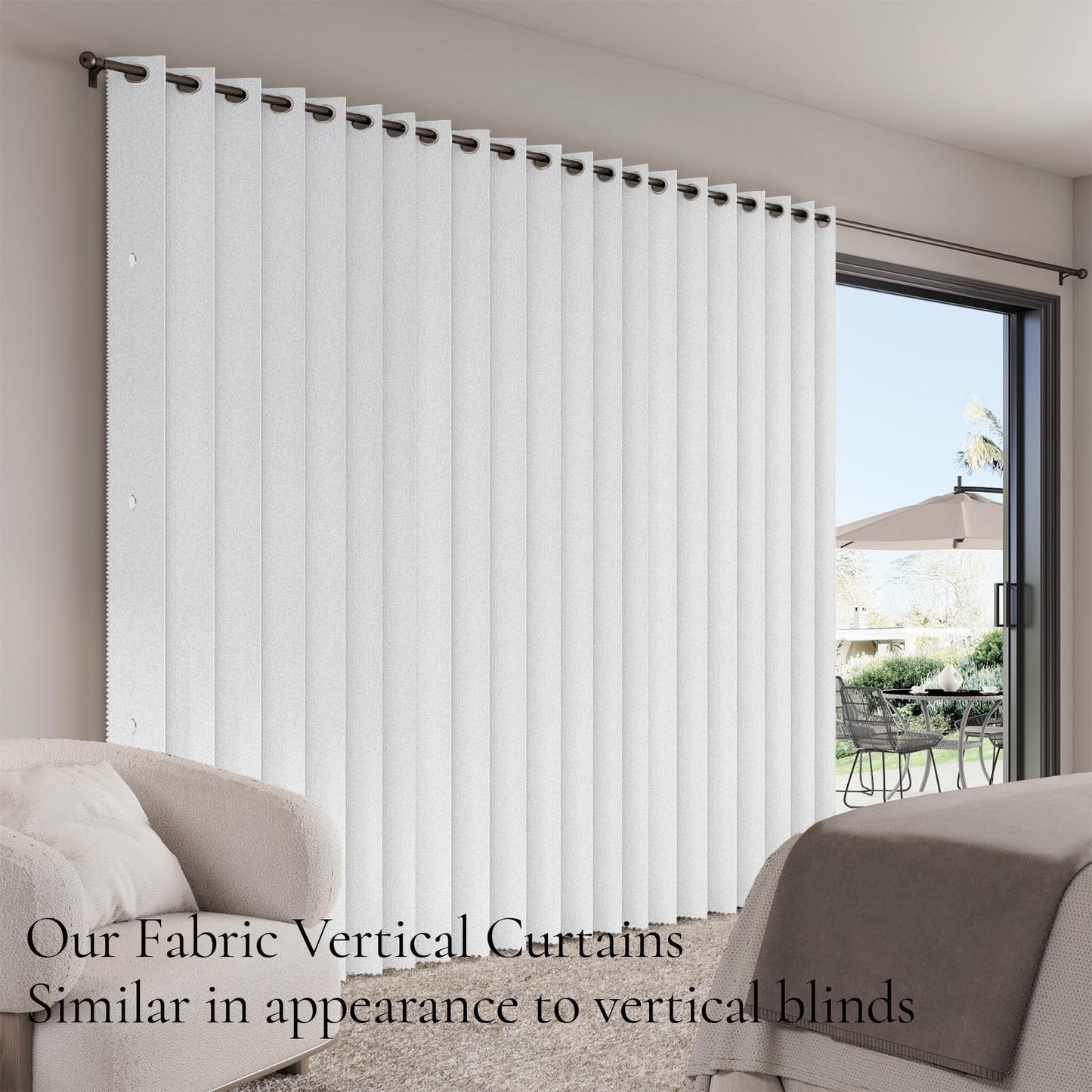 Room Darkening Pleated Curtains with Magnetic Closure, Full Blackout Panel 45x968