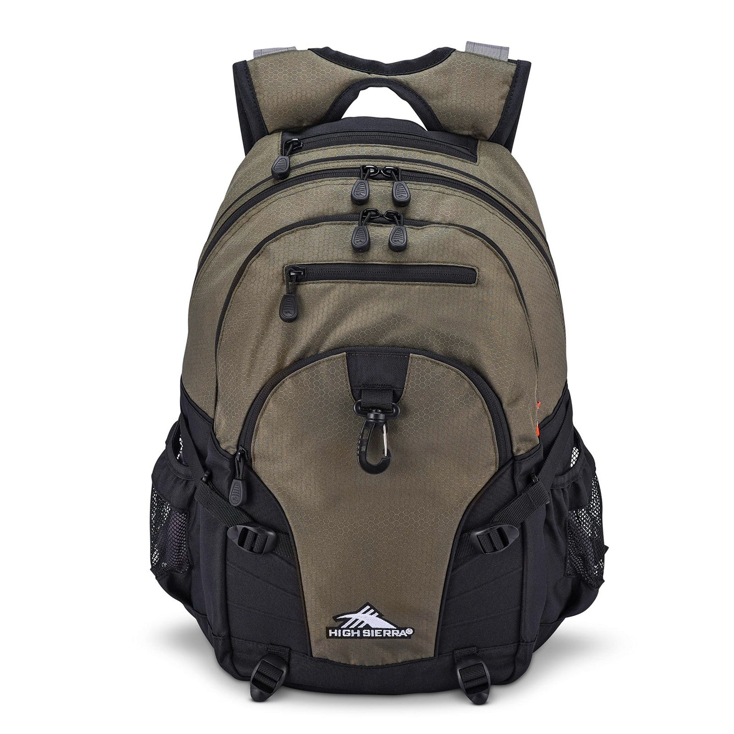 Versatile Olive Backpack for Travel or Work, Tablet Sleeve, One Size, Durable De1