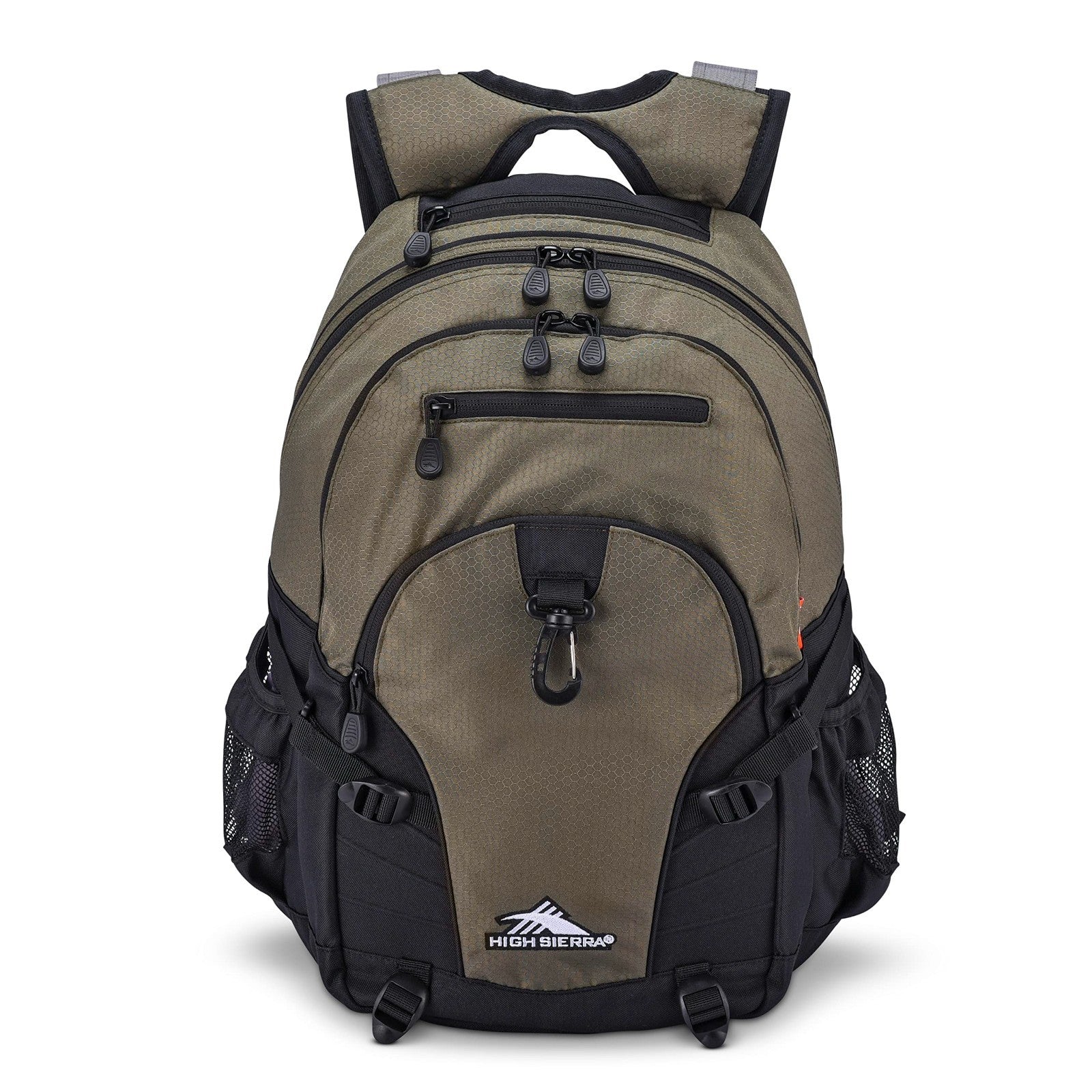 Versatile Olive Backpack for Travel or Work, Tablet Sleeve, One Size, Durable De1