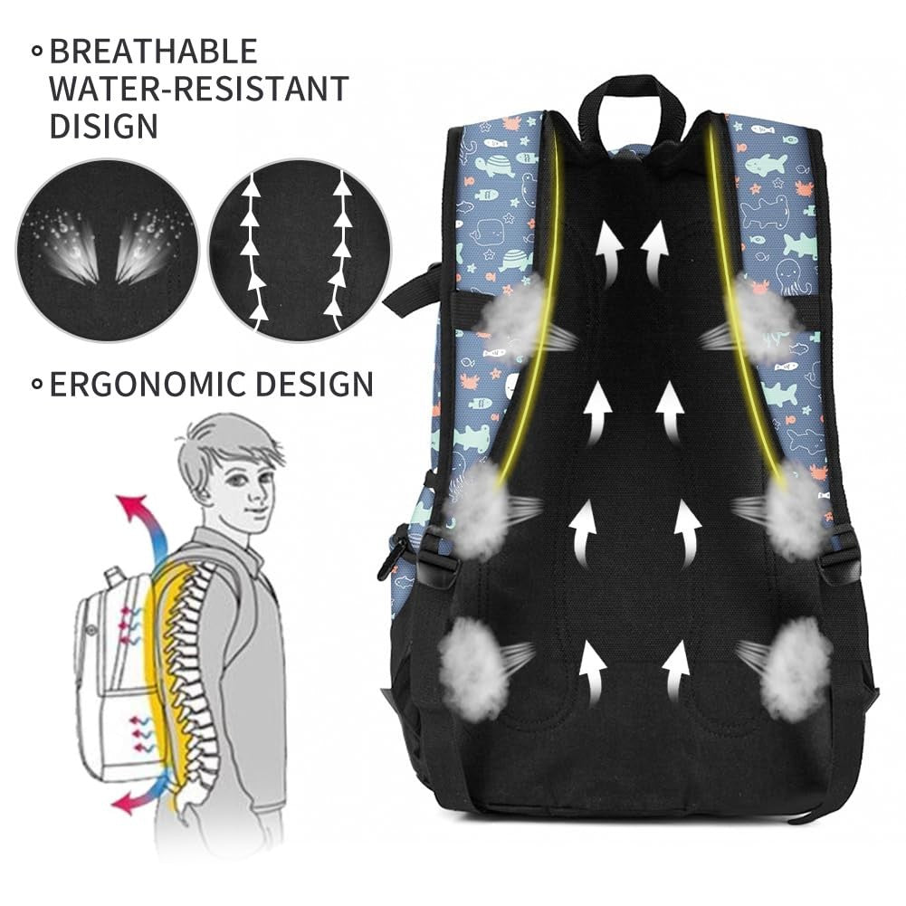 Lightweight School Backpack Travel Bag for Men & Women | College & Travel Use4