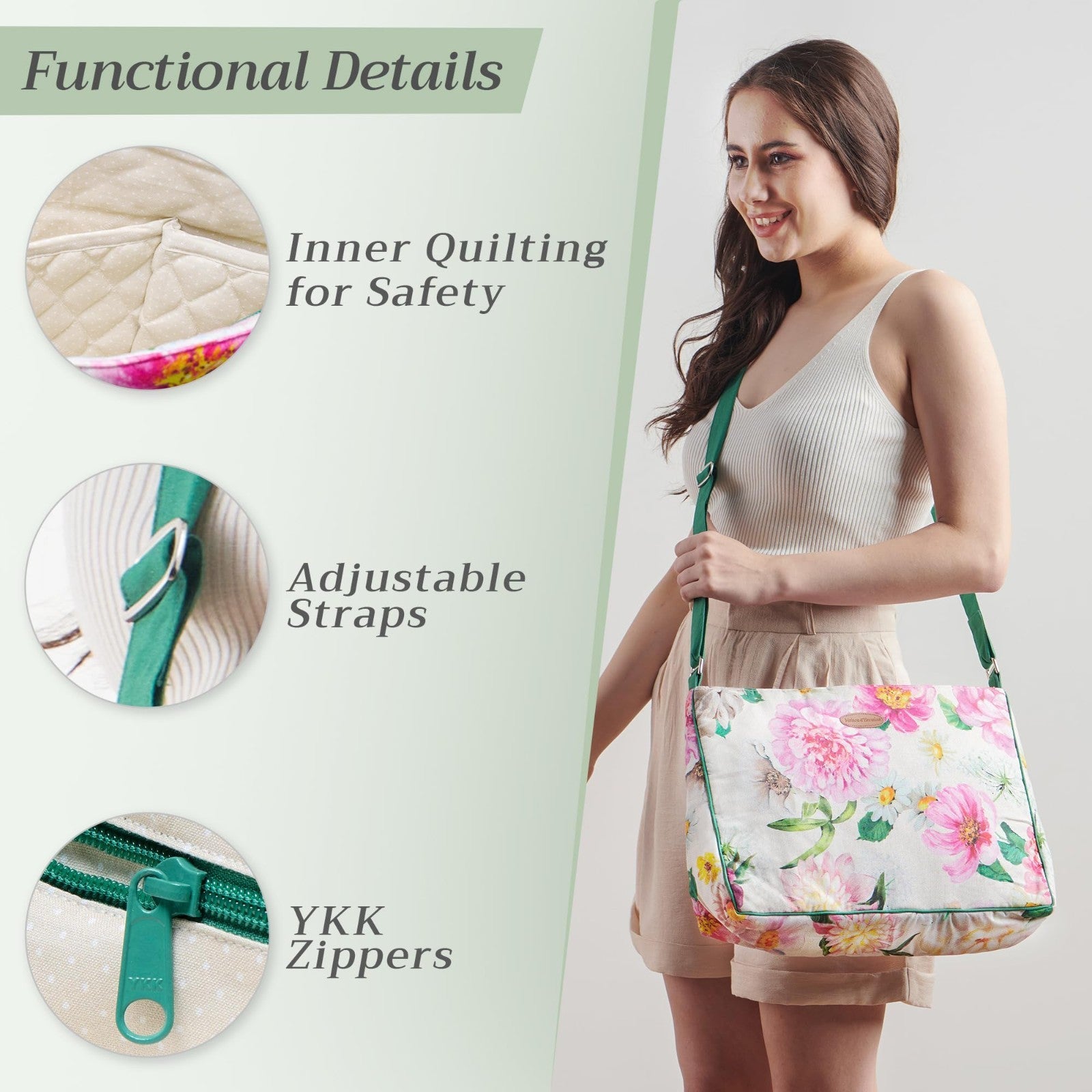 Stylish Cotton Shoulder Bag for Women   Versatile Handbag, Everyday Use, Fashion2