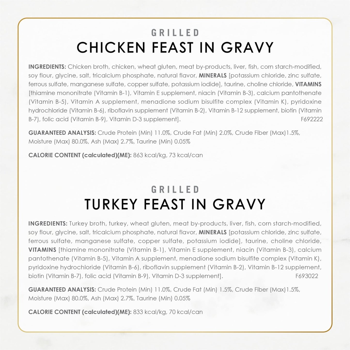 Gourmet Wet Cat Food Variety Pack   Poultry & Beef, 3 oz Cans, 24 Pack6