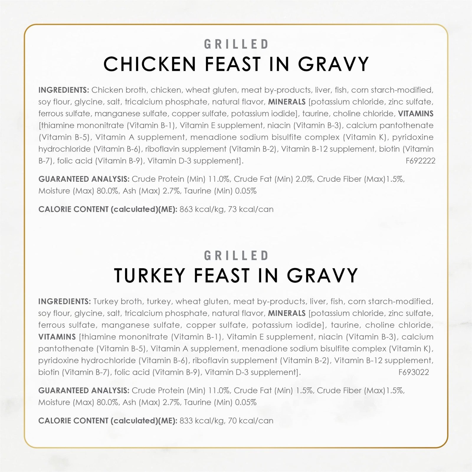 Gourmet Wet Cat Food Variety Pack   Poultry & Beef, 3 oz Cans, 24 Pack6