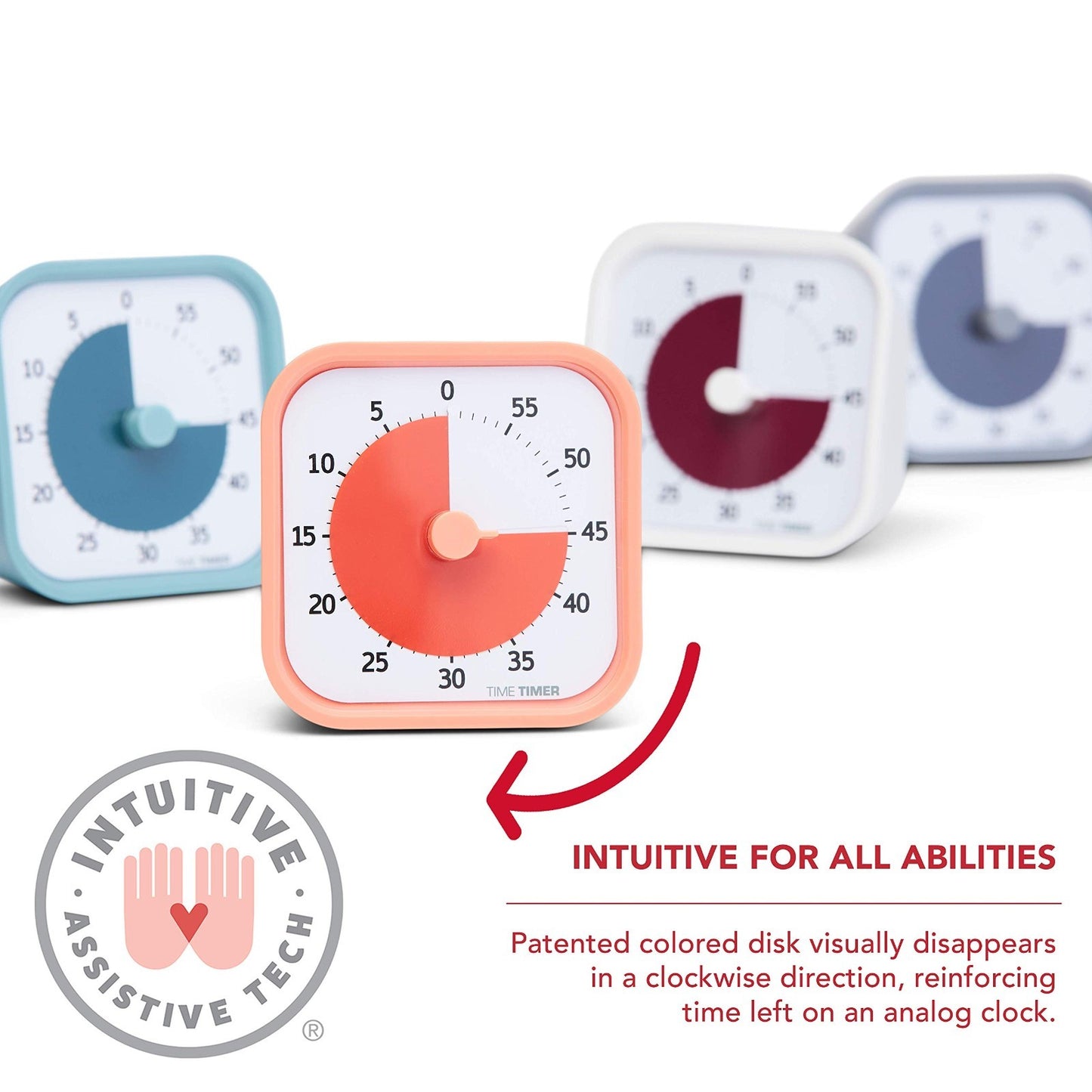 60 Minute Visual Timer for Home, Office & Study   Silent Operation, Desk Tool3