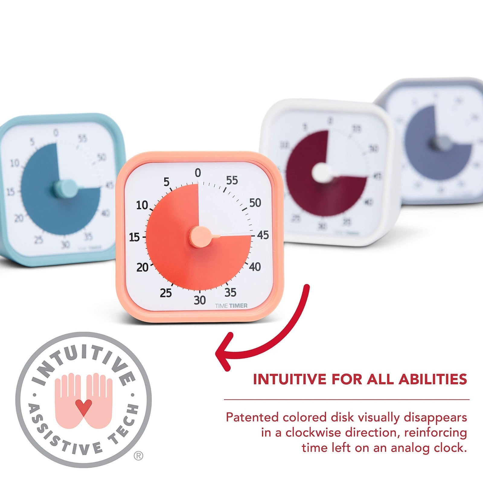 60 Minute Visual Timer for Home, Office & Study   Silent Operation, Desk Tool3