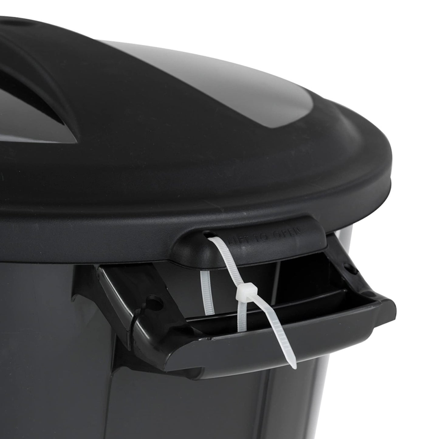 20 Gallon Round Trash Can, Black - Sturdy Waste Container with Handles, 2-Pack4