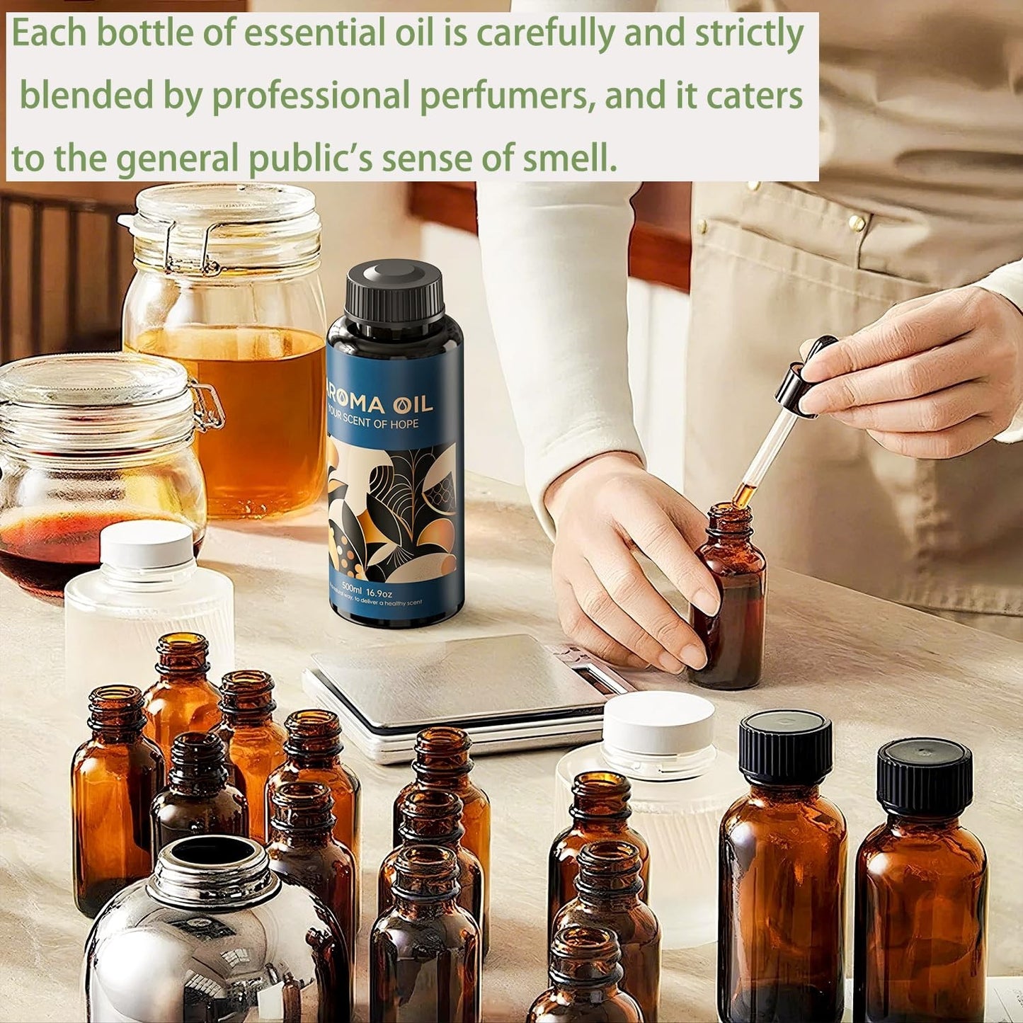 Essential Oils Set 16.9 fl oz - Aromatherapy Diffuser Oil for Candles, Soaps & A2