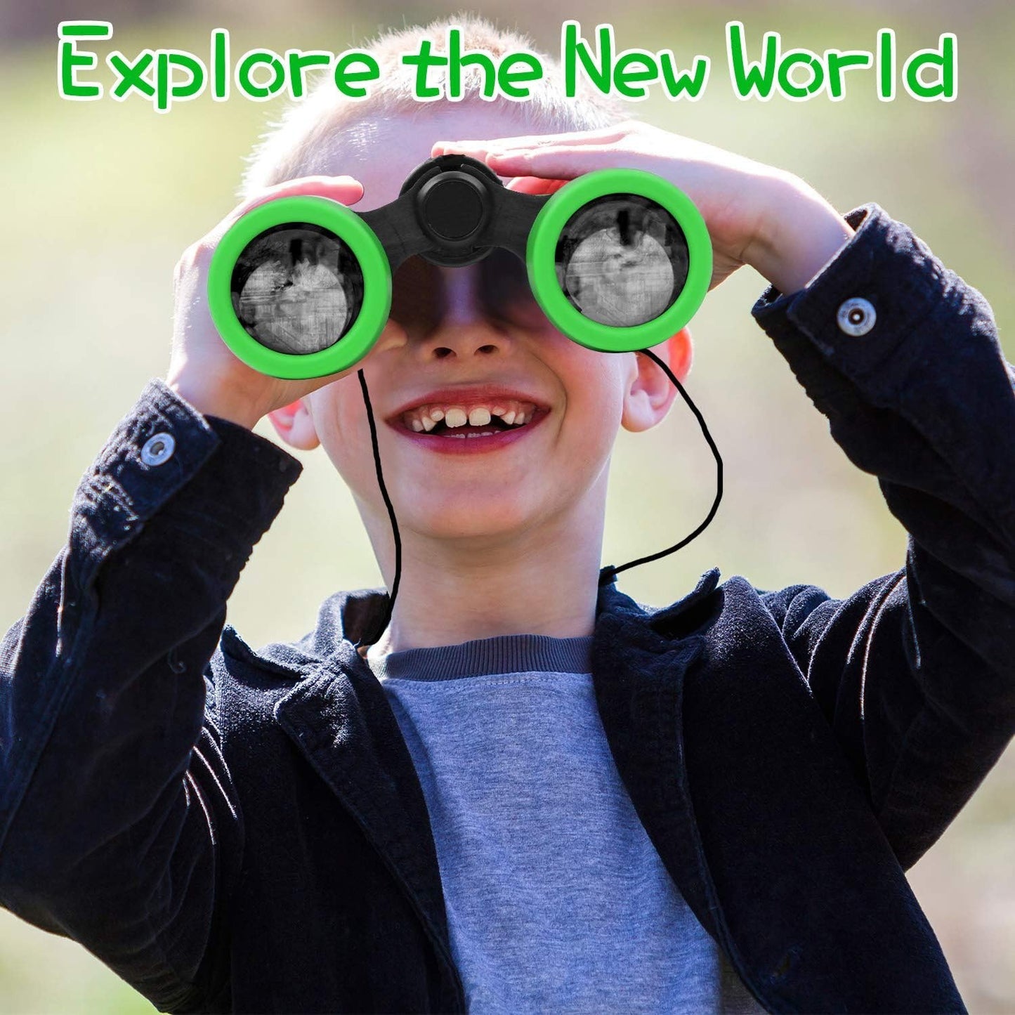 Kids Binoculars Set   Shockproof Toy for Ages 3 12, Bird Watching, Hiking, Gifts3
