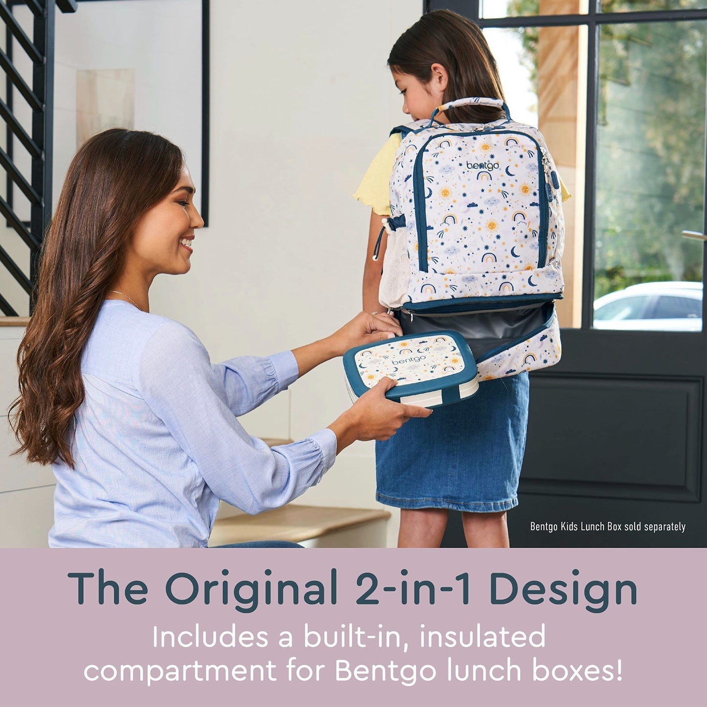 Kids 2 in 1 Backpack & Insulated Lunch Bag Set with Padded Straps   Durable & St2