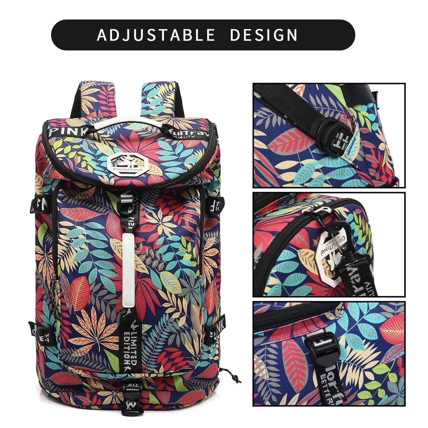 Waterproof Gym Duffel Backpack with Shoe Compartment & 4 Carry Methods   Sports,5