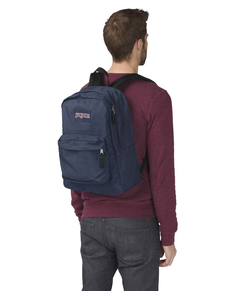 Durable Lightweight Navy Backpack   1 Main Compartment, Front Utility Pocket, Or8
