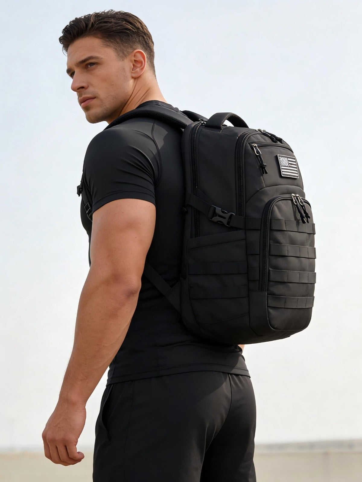 Tactical Military Backpack for Men   Small Black Assault Bag, Outdoor Gear2