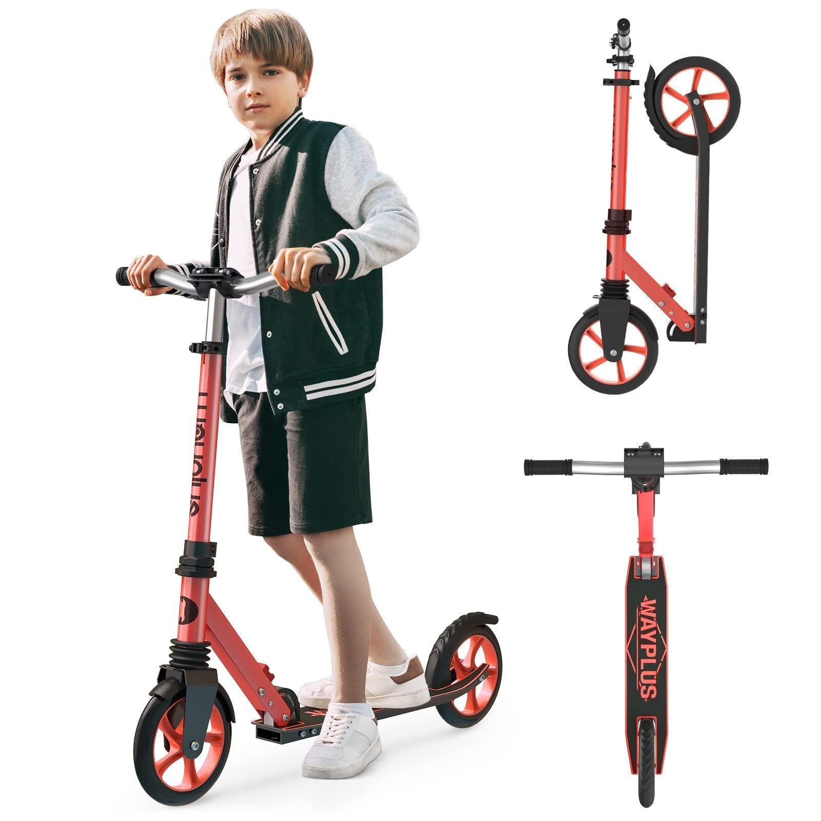 Kick Scooter for Kids, Teens & Adults - 8" Big Wheels, 240lb Capacity, Ages 6+1