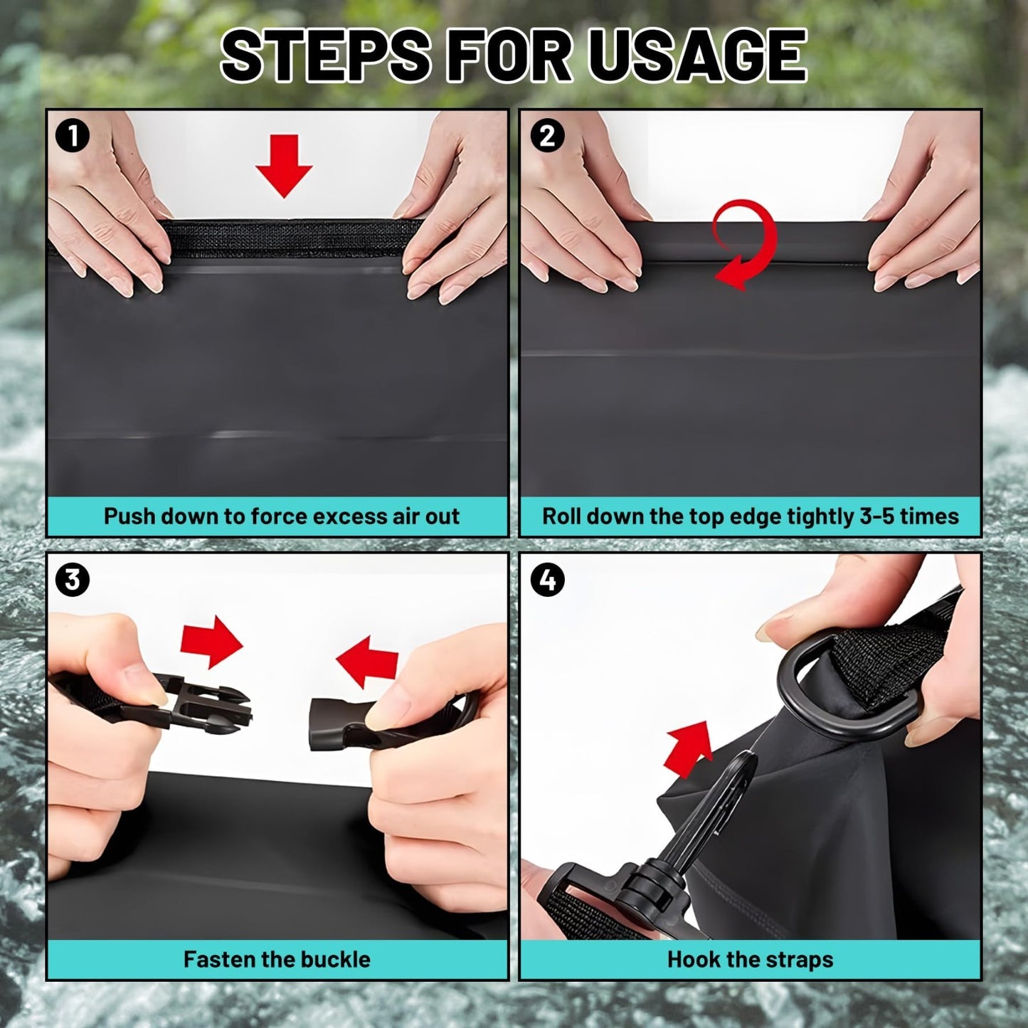 Waterproof Dry Bag Backpack - Lightweight Floating 5L/10L/20L for Kayaking, Fish7