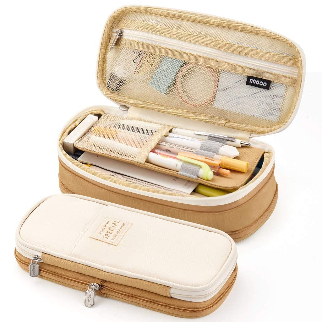 Large Capacity Pencil Case   Big Storage Organizer for Office, College, School  1