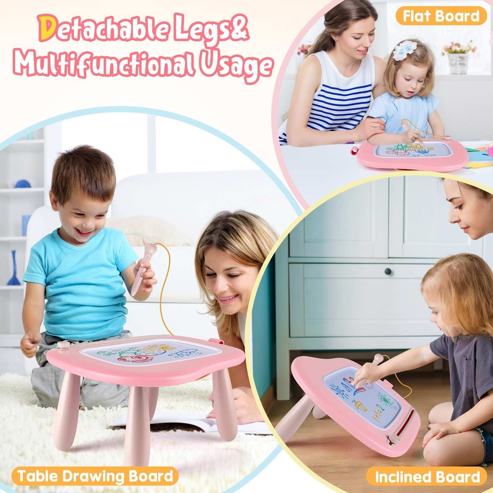 Magnetic Drawing Board for Kids - Portable Doodle Pad, Educational Toy for Ages5