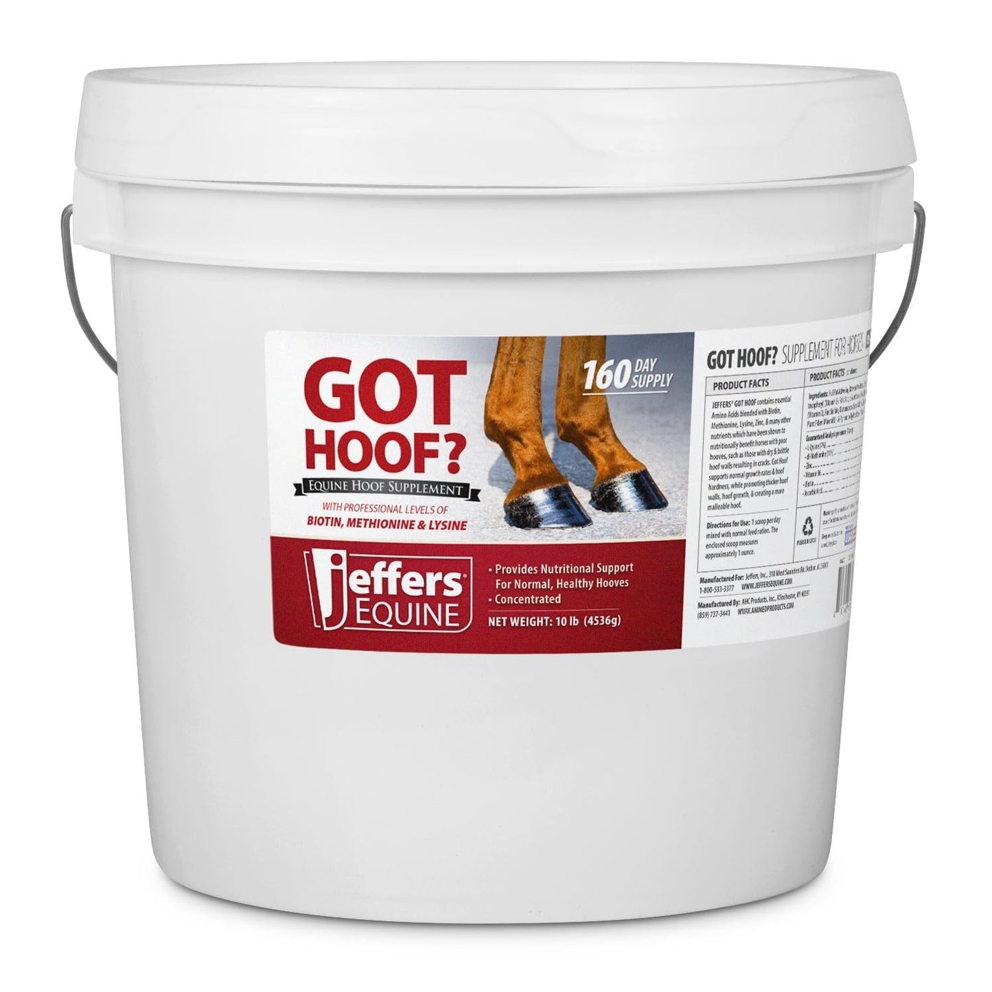 Concentrated Horse Hoof Supplement Powder, 10 lbs - Biotin, Zinc, Amino Acids fo1