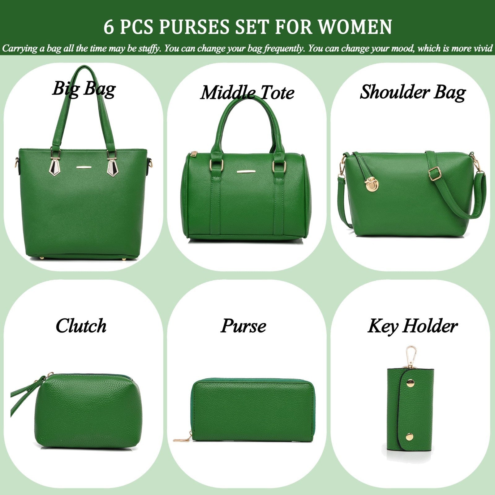 Stylish Designer Handbags for Women - Satchel Tote Shoulder Bag, Top Handle Purs1