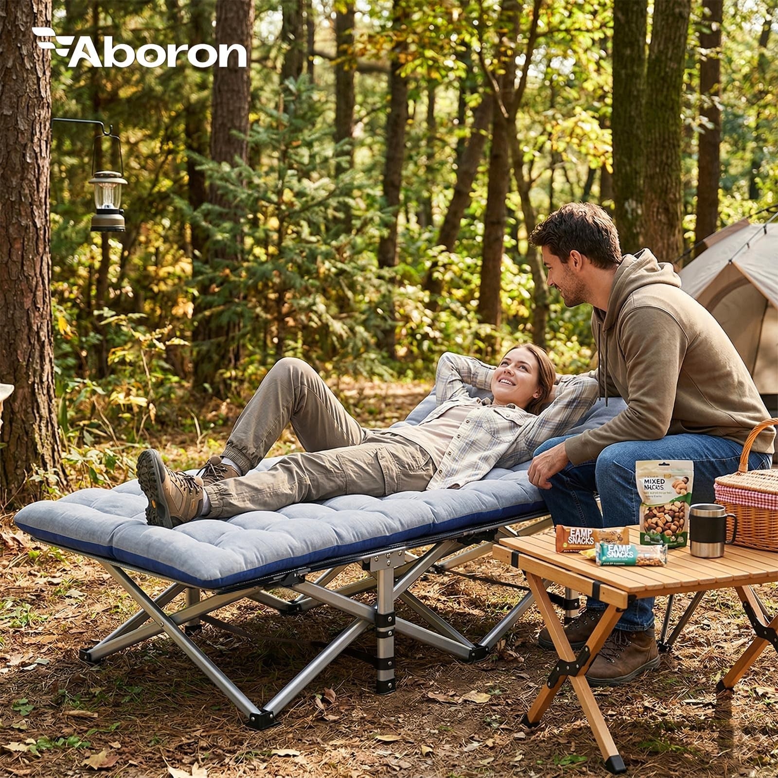 Folding Camping Cot for Adults   28" Wide Heavy Duty Bed, 800 lbs Capacity, 2 Pa2