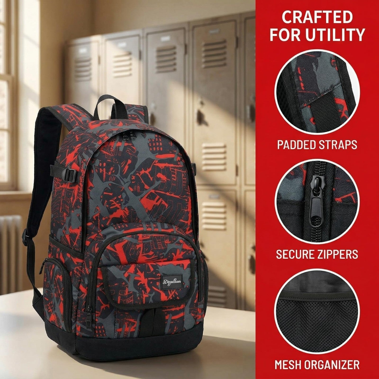 Lightweight School Backpack Travel Bag for Men & Women   College & Travel Use3
