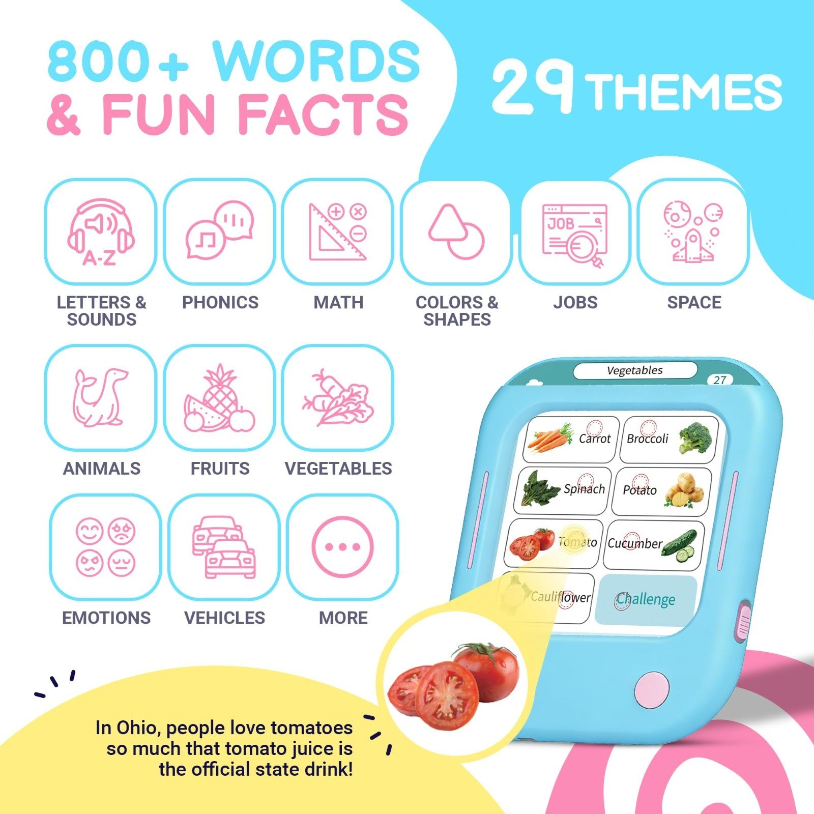 Interactive Phonics Flash Cards for Kids, 166 Pages, 800+ Words, 700+ Games, Lea2