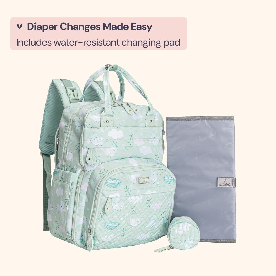 Multi Function Water Resistant Diaper Bag Backpack   Baby Travel Tote with Chang6