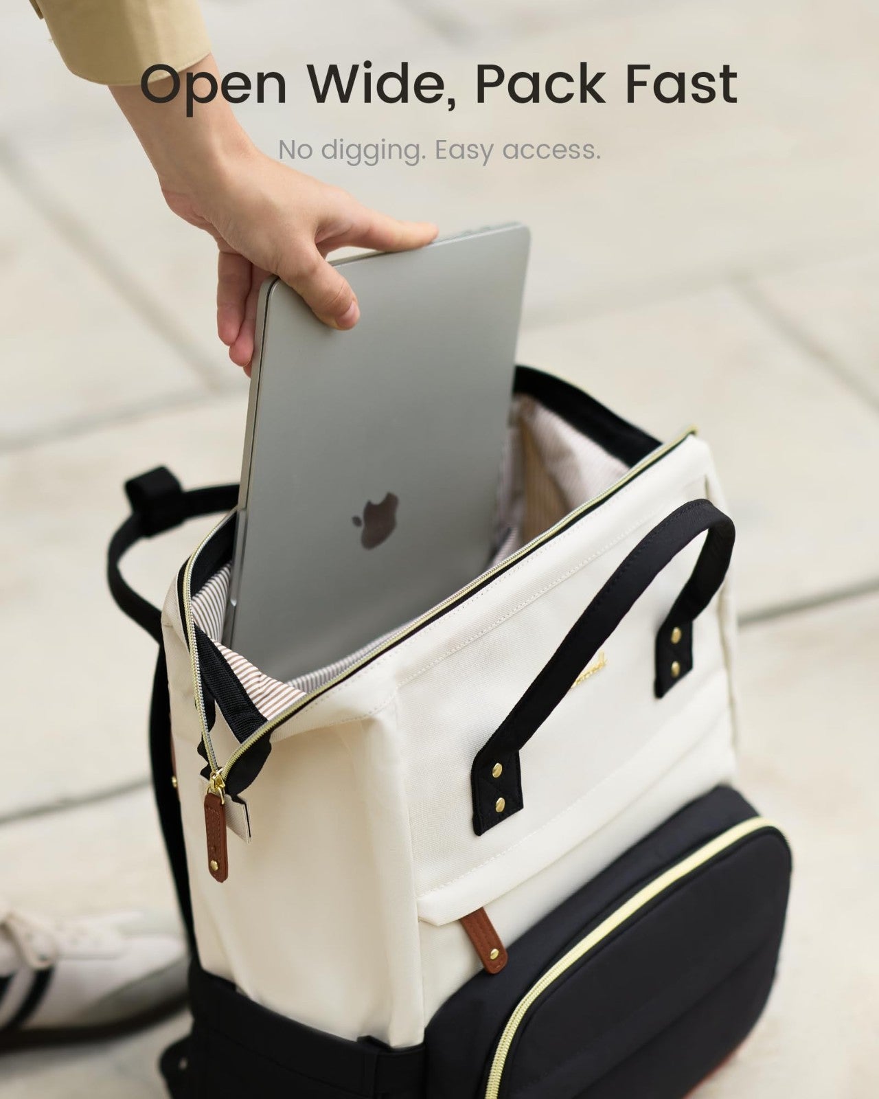 Stylish 15.6" Laptop Backpack for Women, Large Capacity, Waterproof College Bag,2