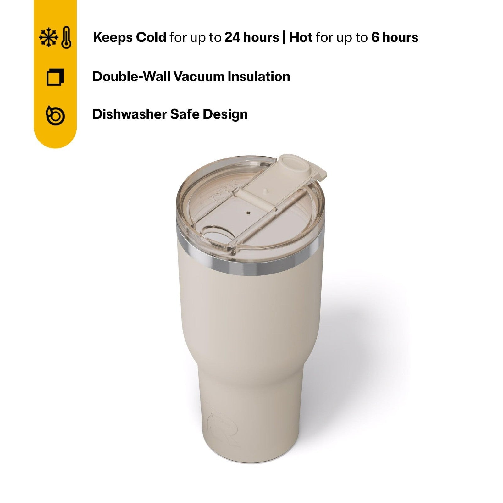 40oz Insulated Tumbler with Lid   Ceramic Lined, Double Wall, Travel Cup for Hot3