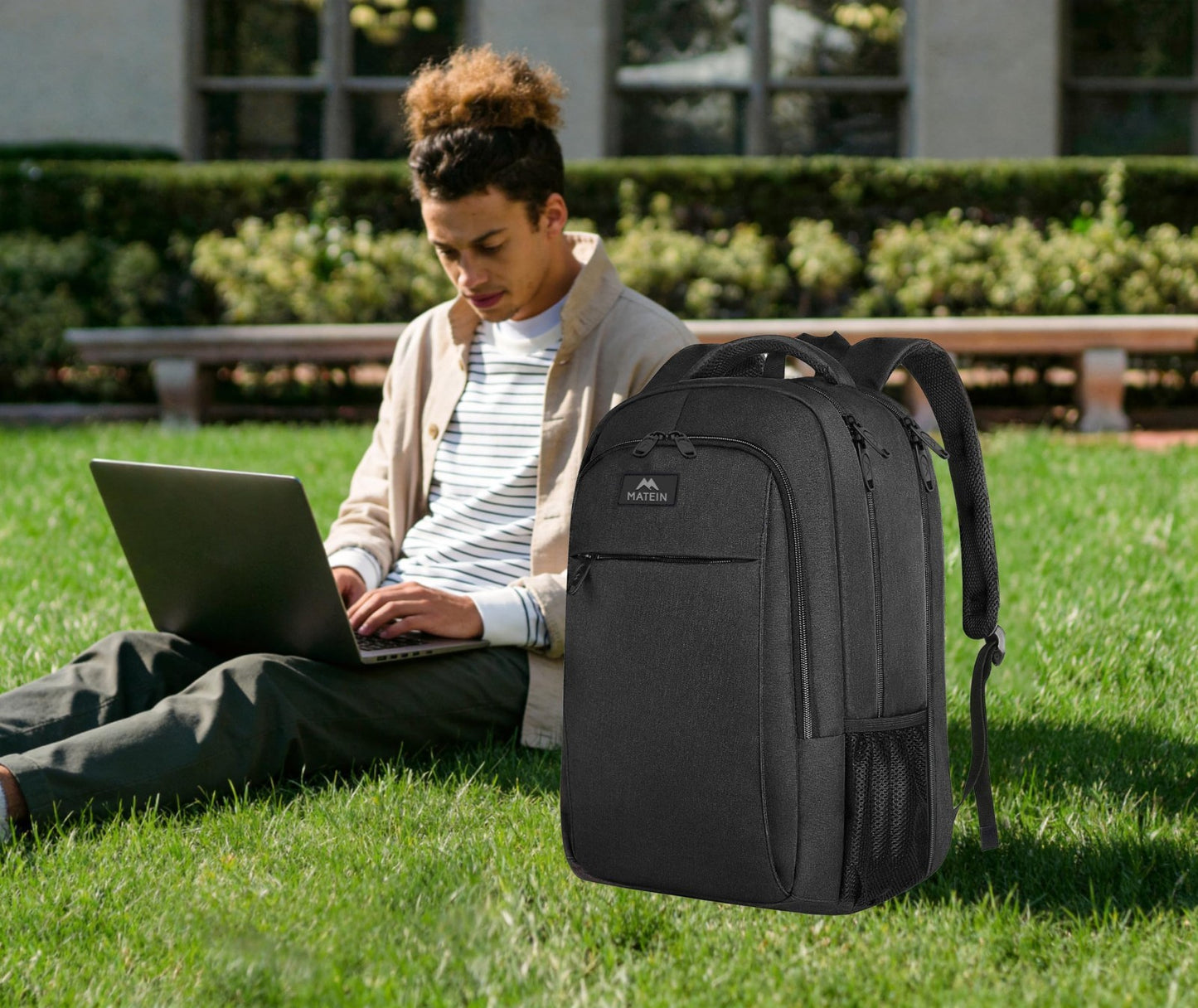 Extra Large 17" TSA Friendly Travel Laptop Backpack, Water Resistant, Multi Comp7