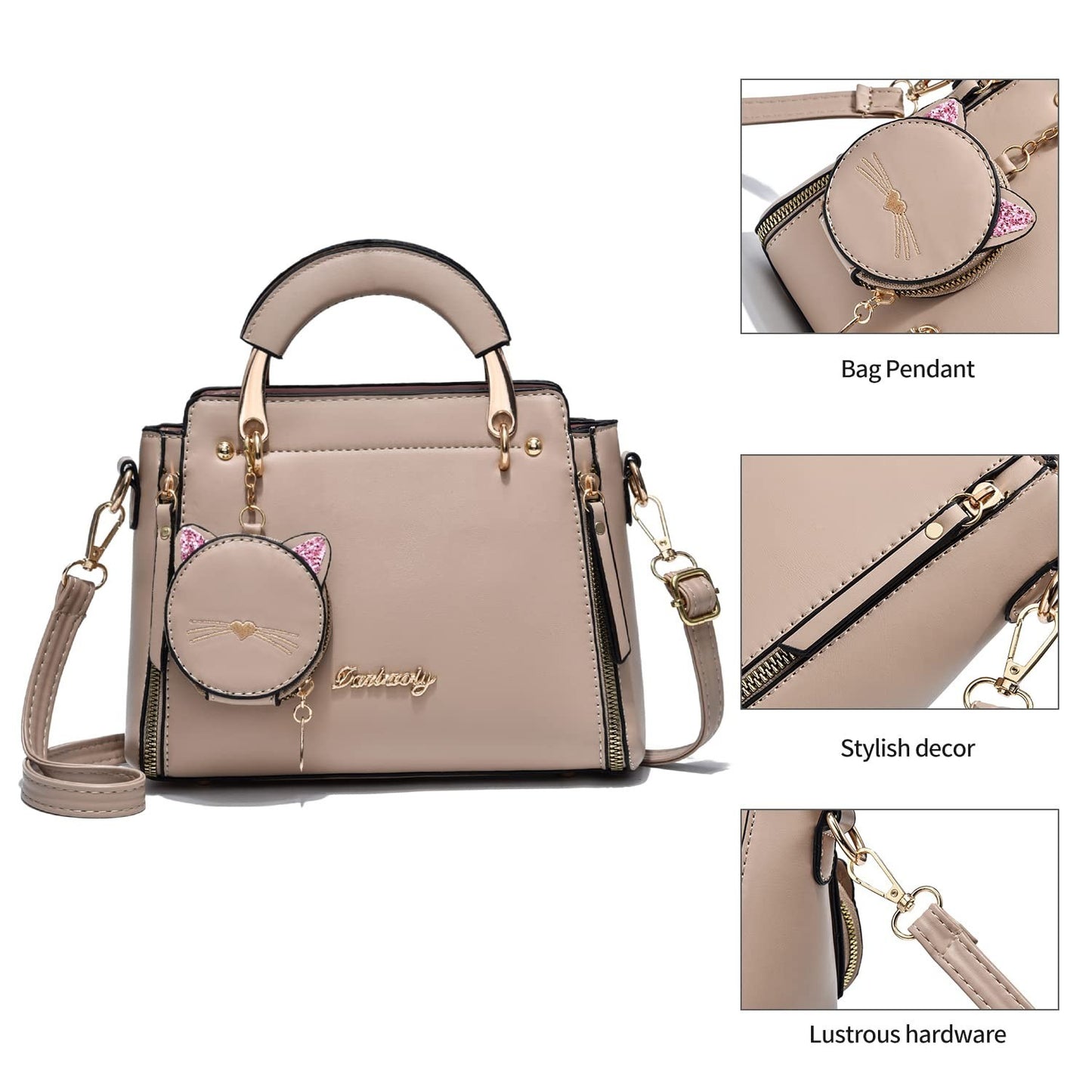 Stylish Women's Crossbody Handbags - Top Handle Satchel & Small Tote Bags6