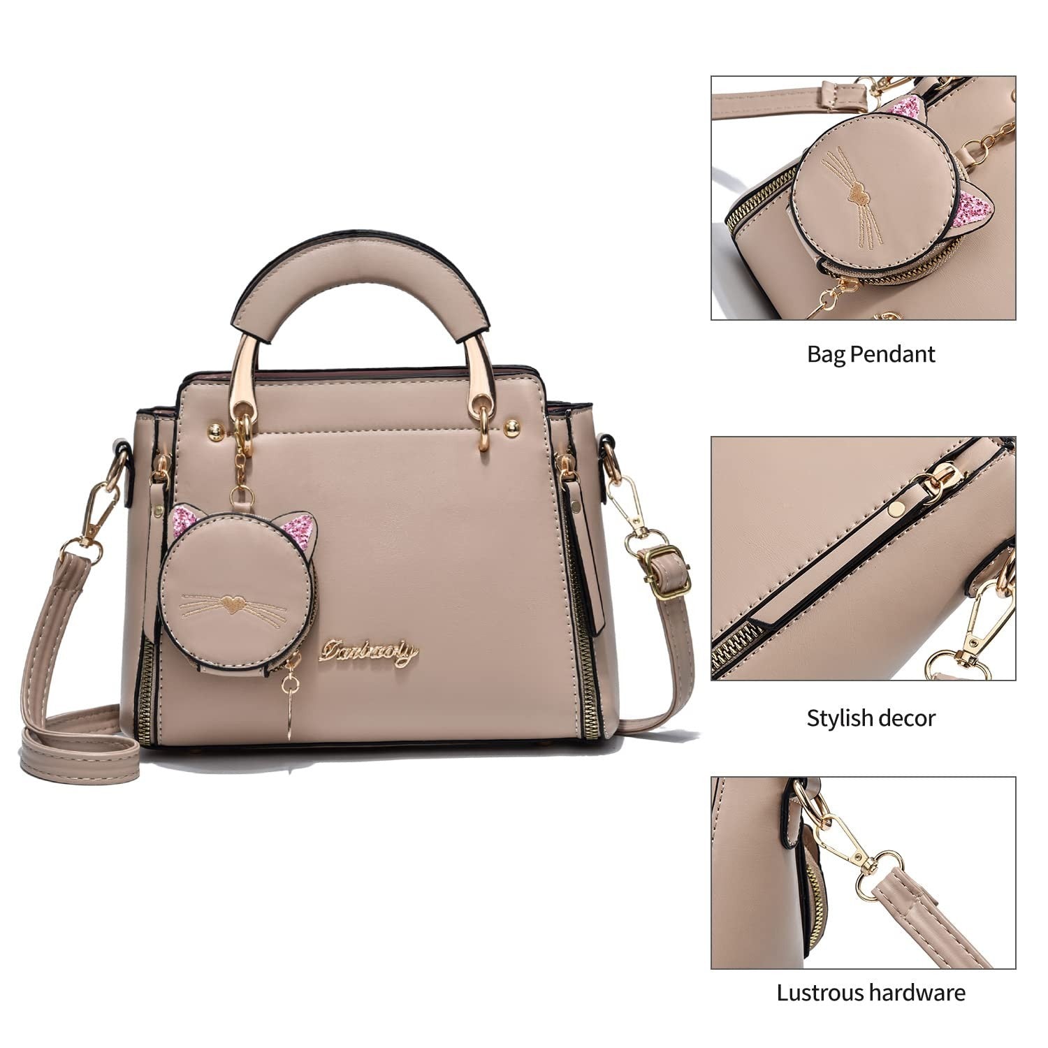Stylish Women's Crossbody Handbags - Top Handle Satchel & Small Tote Bags6