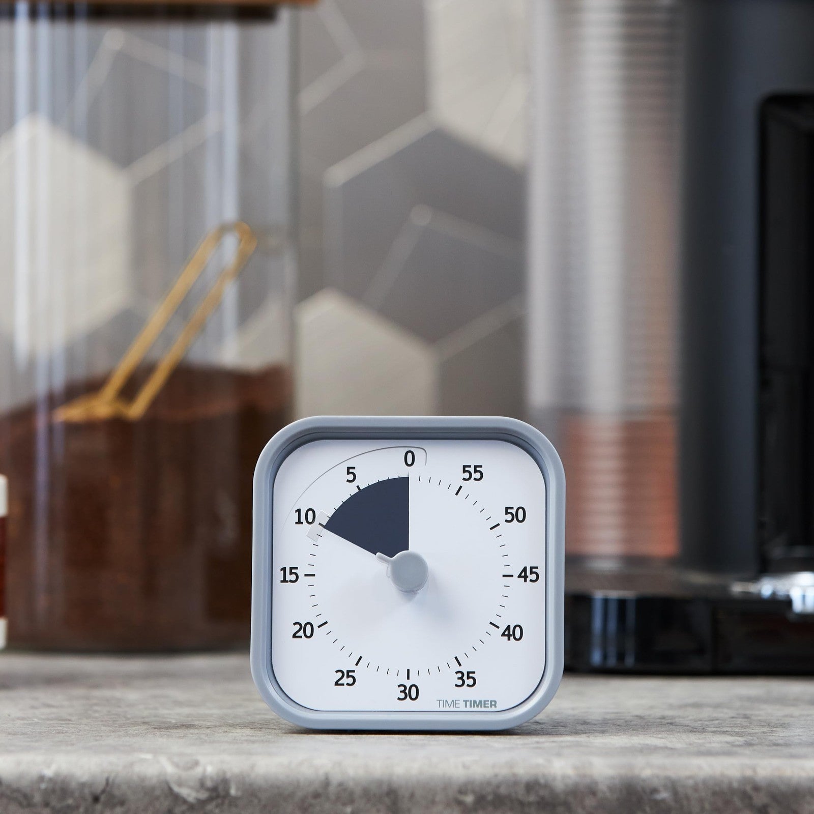 60 Minute Visual Timer for Home & Office, Silent Operation, Study Tool, Pale Sha2