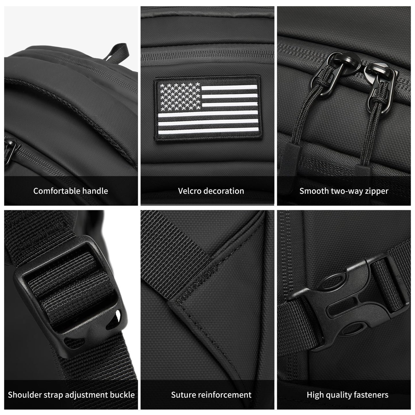 Tactical Military Backpack for Men   Small Black Assault Bag, Outdoor Gear4