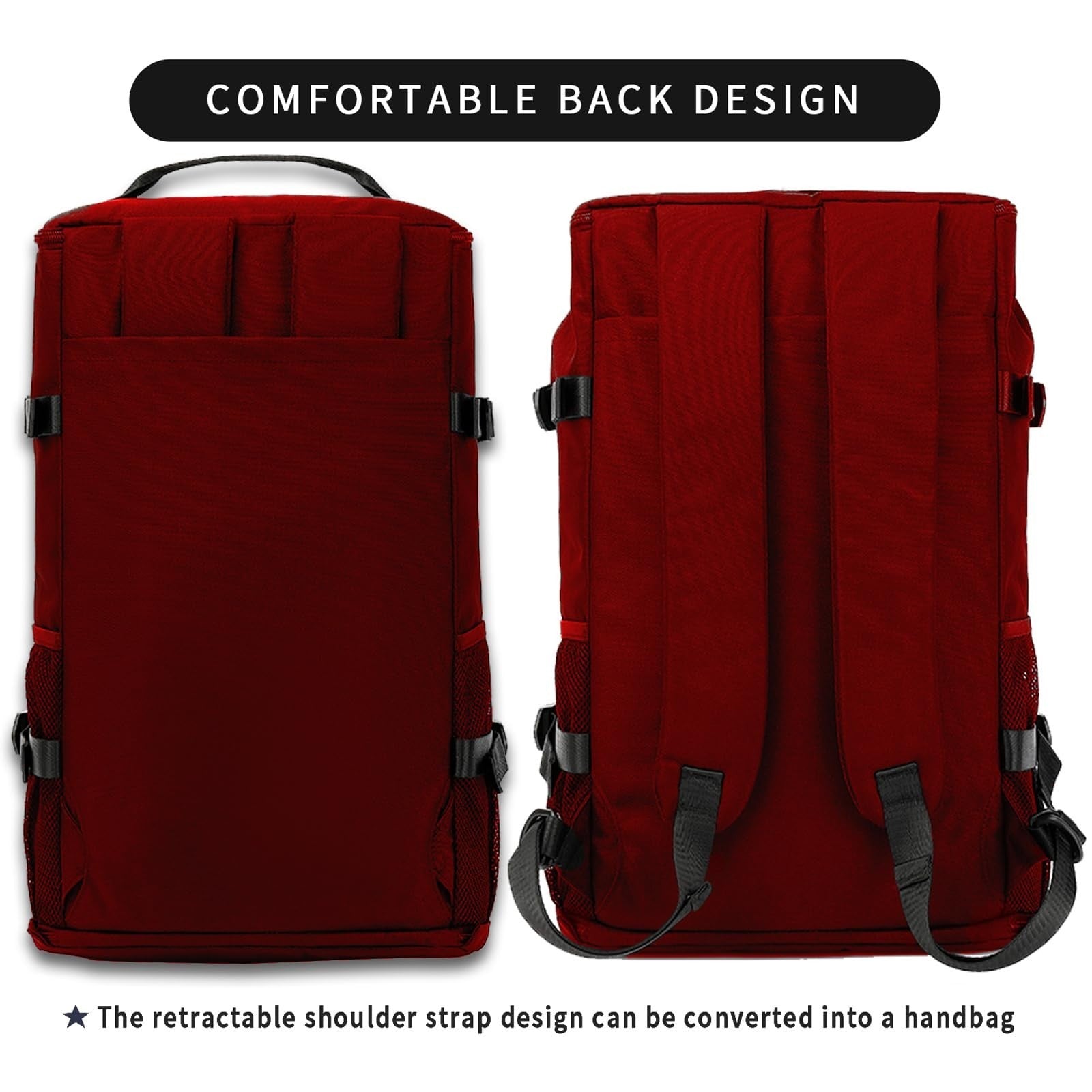 Waterproof Gym Duffel Backpack with Shoe Compartment, 4 Carry Methods, Sports &6