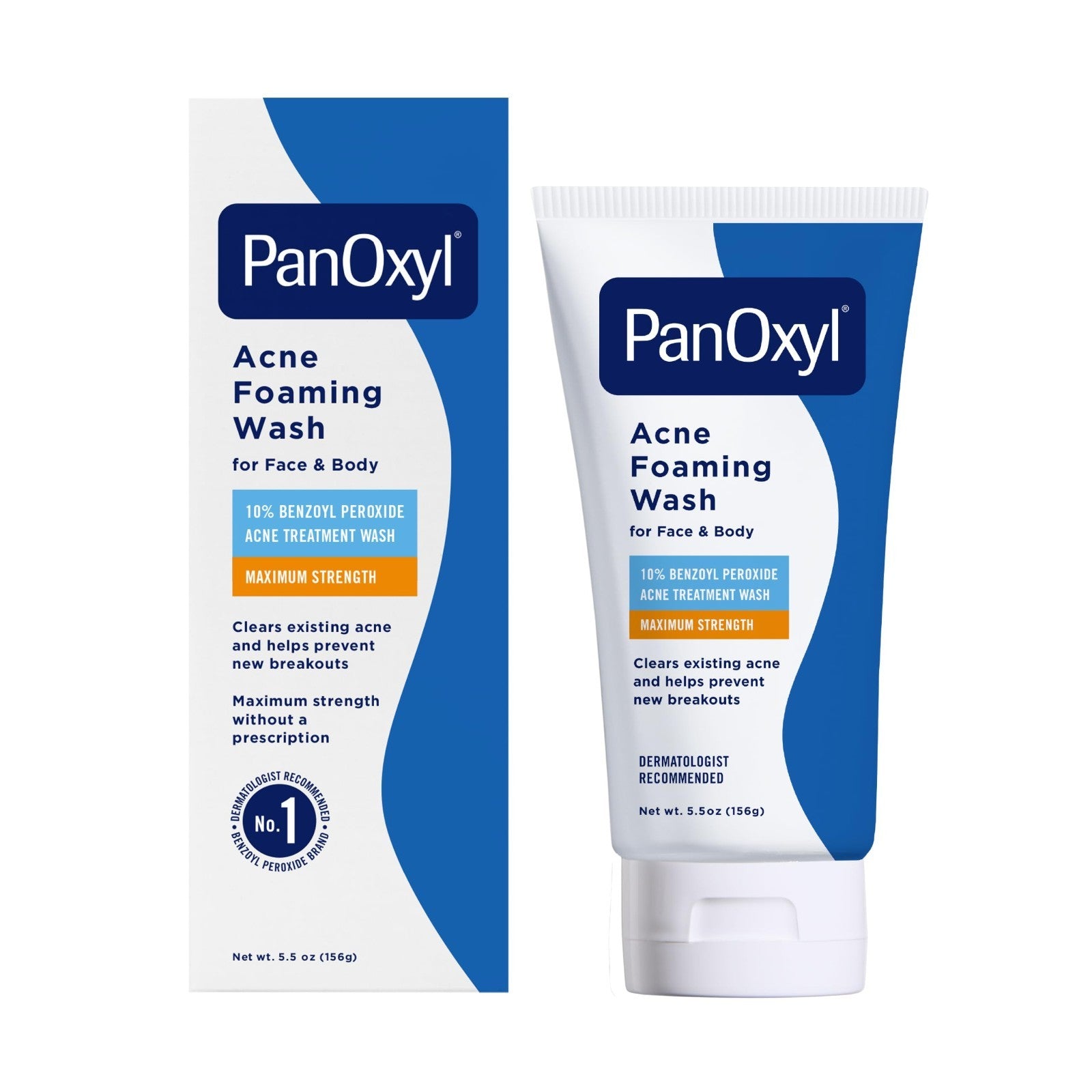 Maximum Strength Acne Foaming Wash 10% Benzoyl Peroxide, Daily Cleanser for Face1