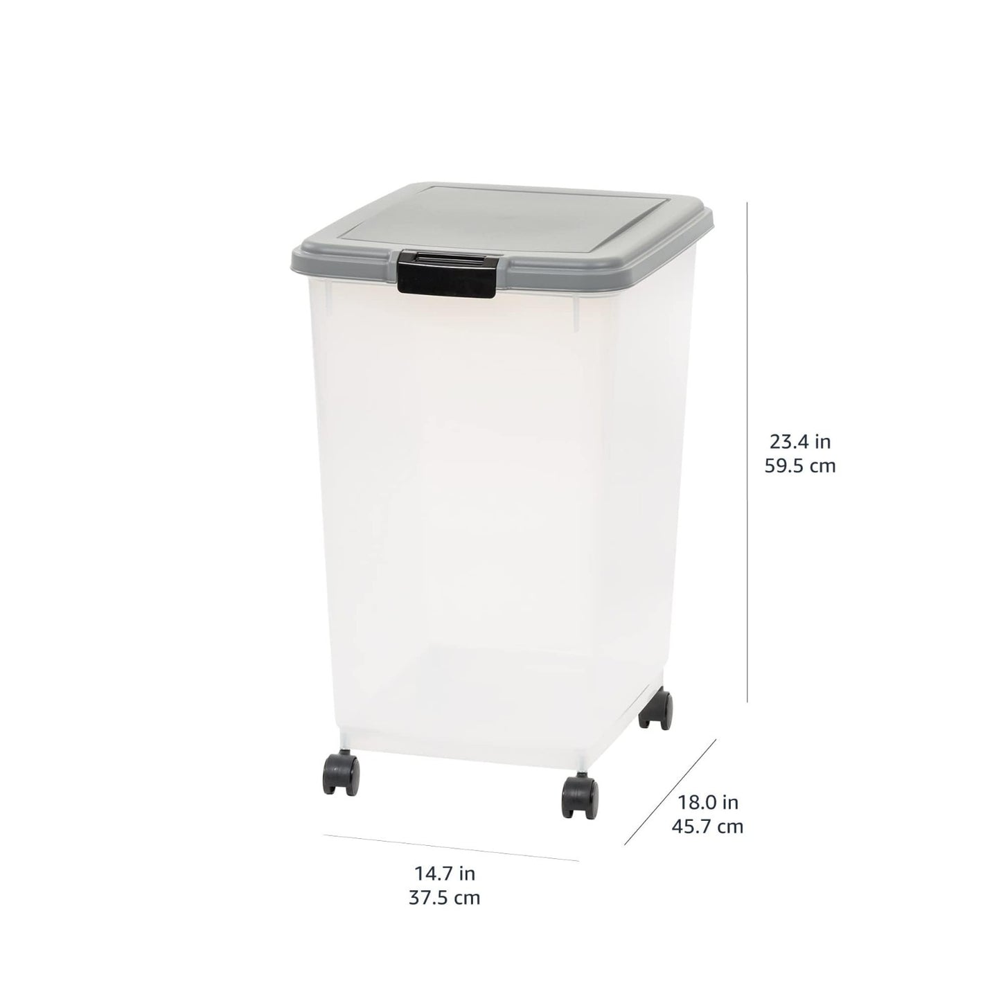 Airtight Pet Food Storage Container with Scoop, BPA Free, 69 QT, Removable Wheel11