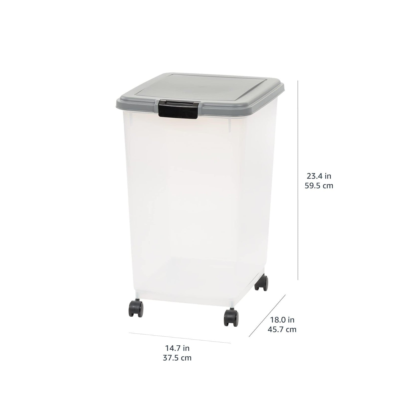 Airtight Pet Food Storage Container with Scoop, BPA Free, 69 QT, Removable Wheel11