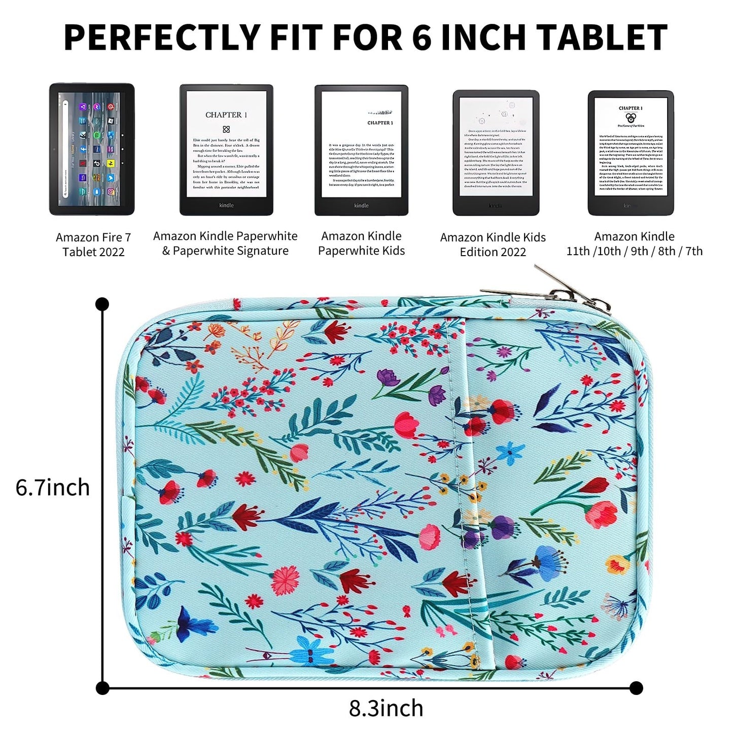 Universal E-Book Reader Sleeve Bag for 6-7 inch Devices - Anti-Drop Protective C2
