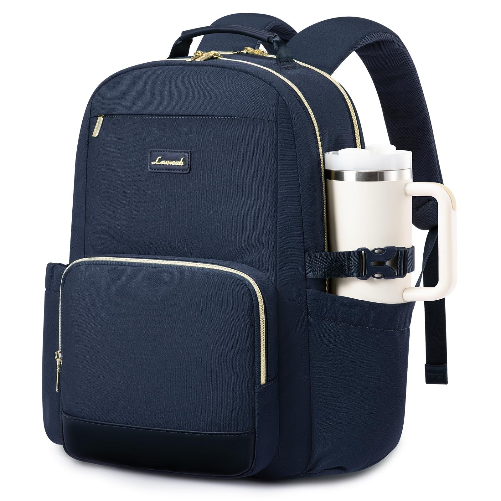 Stylish Waterproof Laptop Backpack for Women, 15.6" Large Capacity Travel Bag, P1