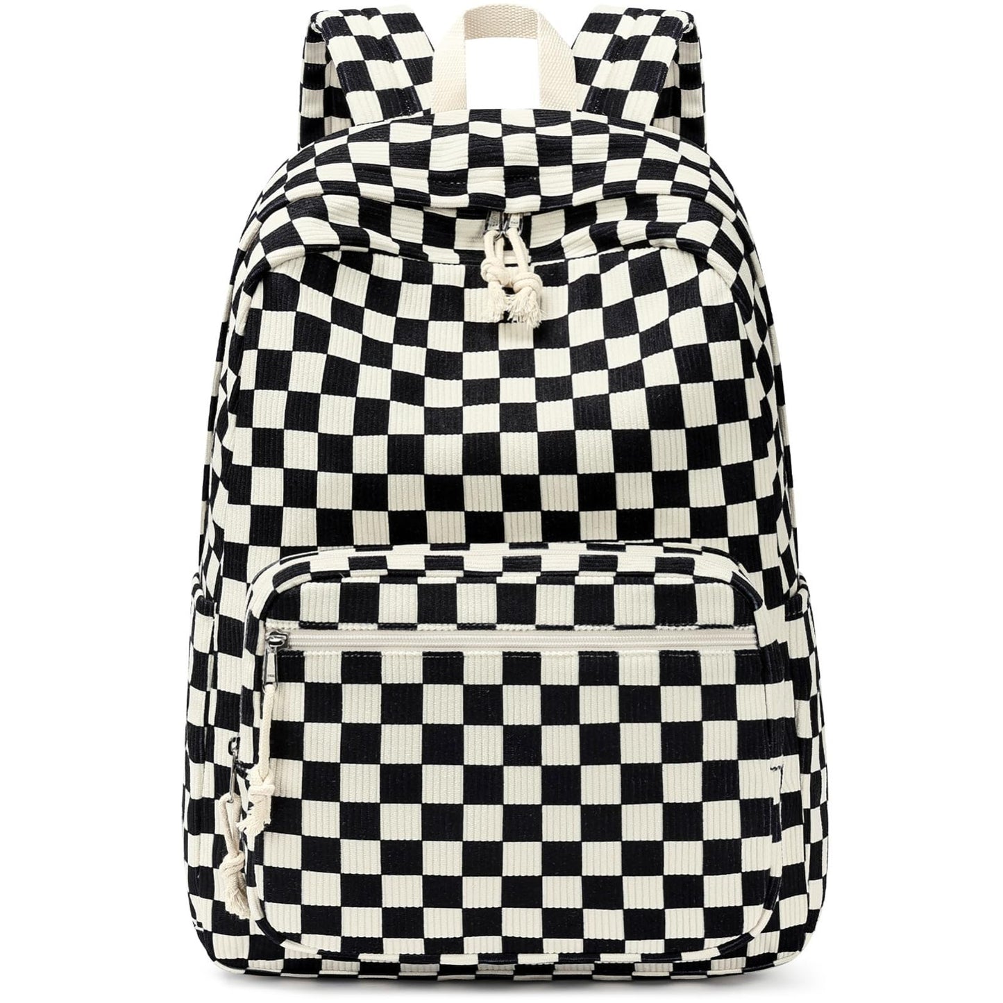 Large Capacity Girls School Backpack with Laptop Sleeve   18IN Corduroy Bookbag,1