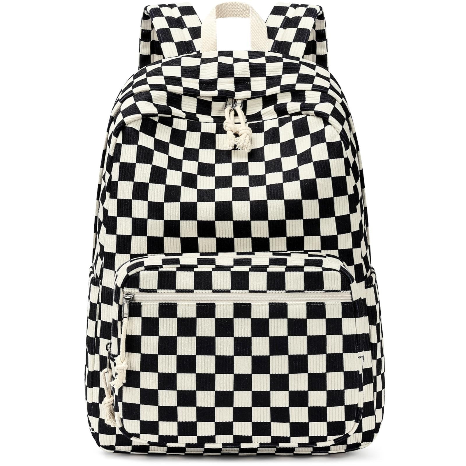 Large Capacity Girls School Backpack with Laptop Sleeve   18IN Corduroy Bookbag,1