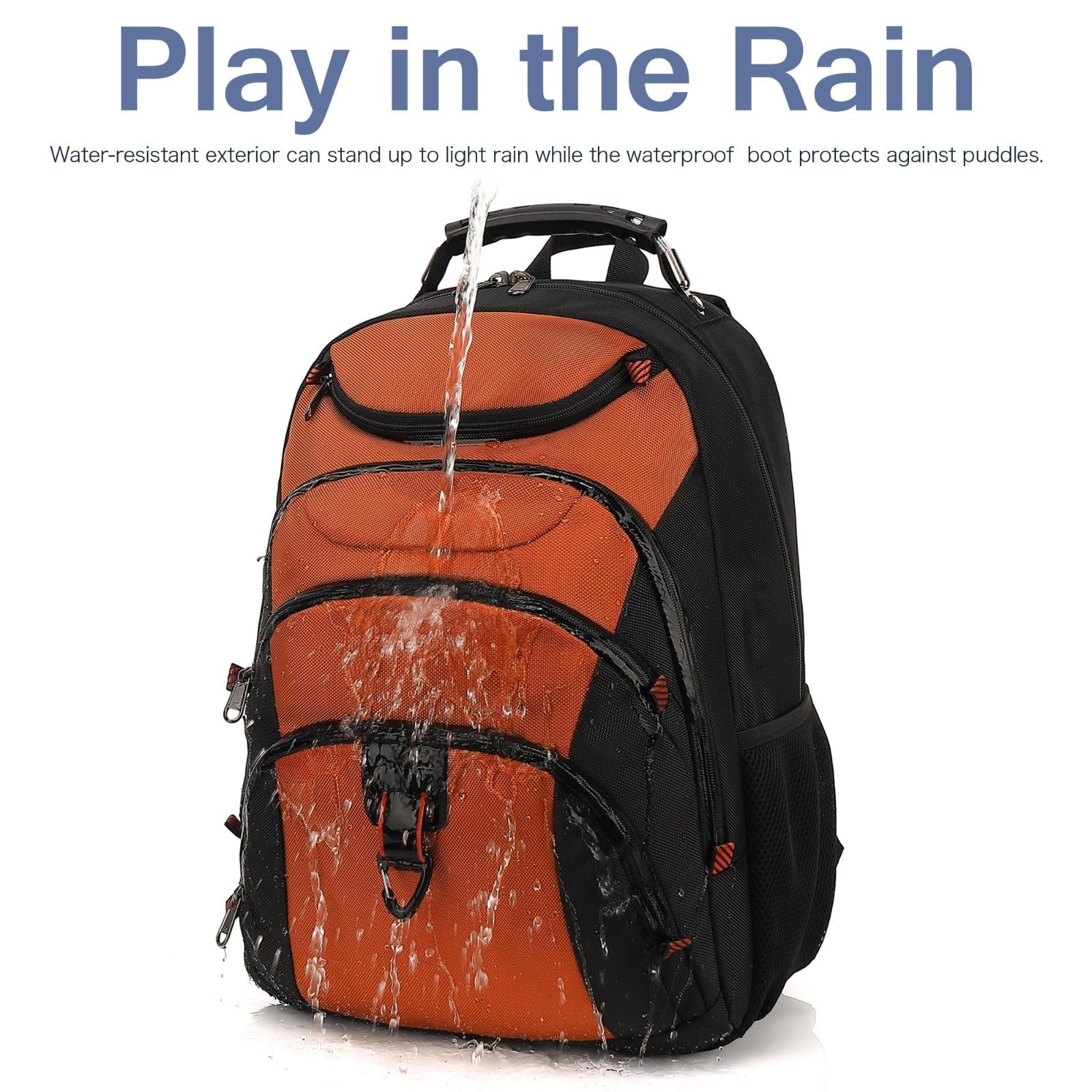 Waterproof 15.6" Laptop Backpack with USB Port, Anti Theft Travel Bag, Casual Bo3