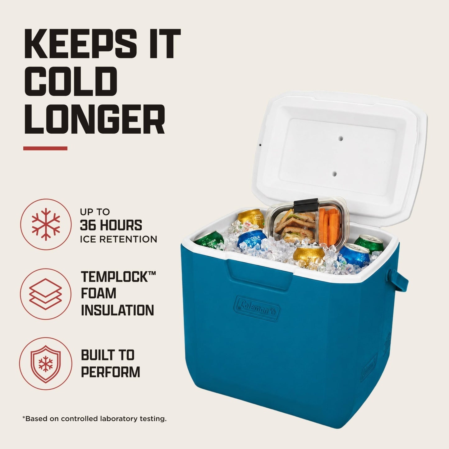 9 60qt Cooler with Ice Retention & Leak Resistance   Perfect for Camping, Sports3