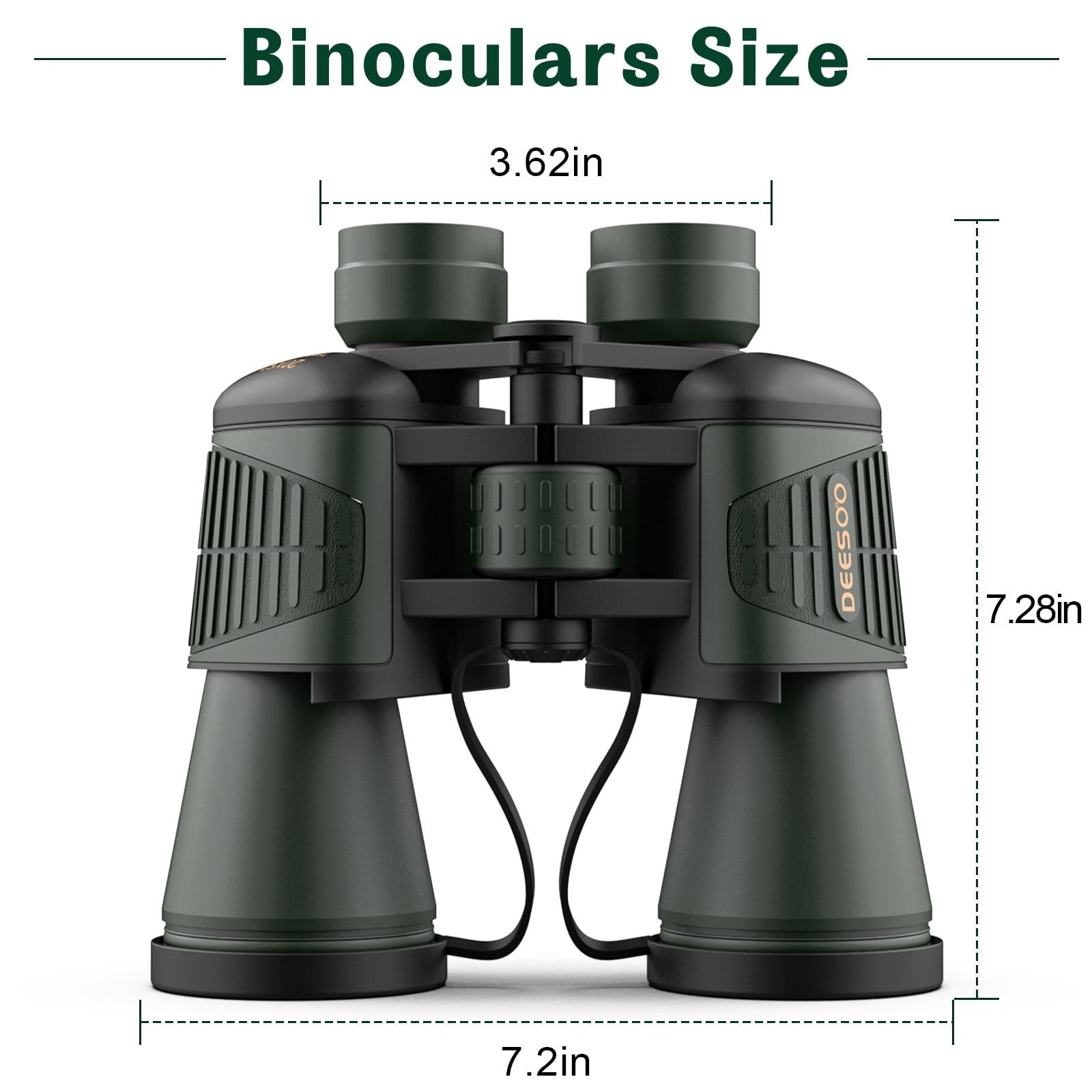 High-Powered 20x52 Binoculars - HD Large View, Low Light Vision for Hunting, Bir6