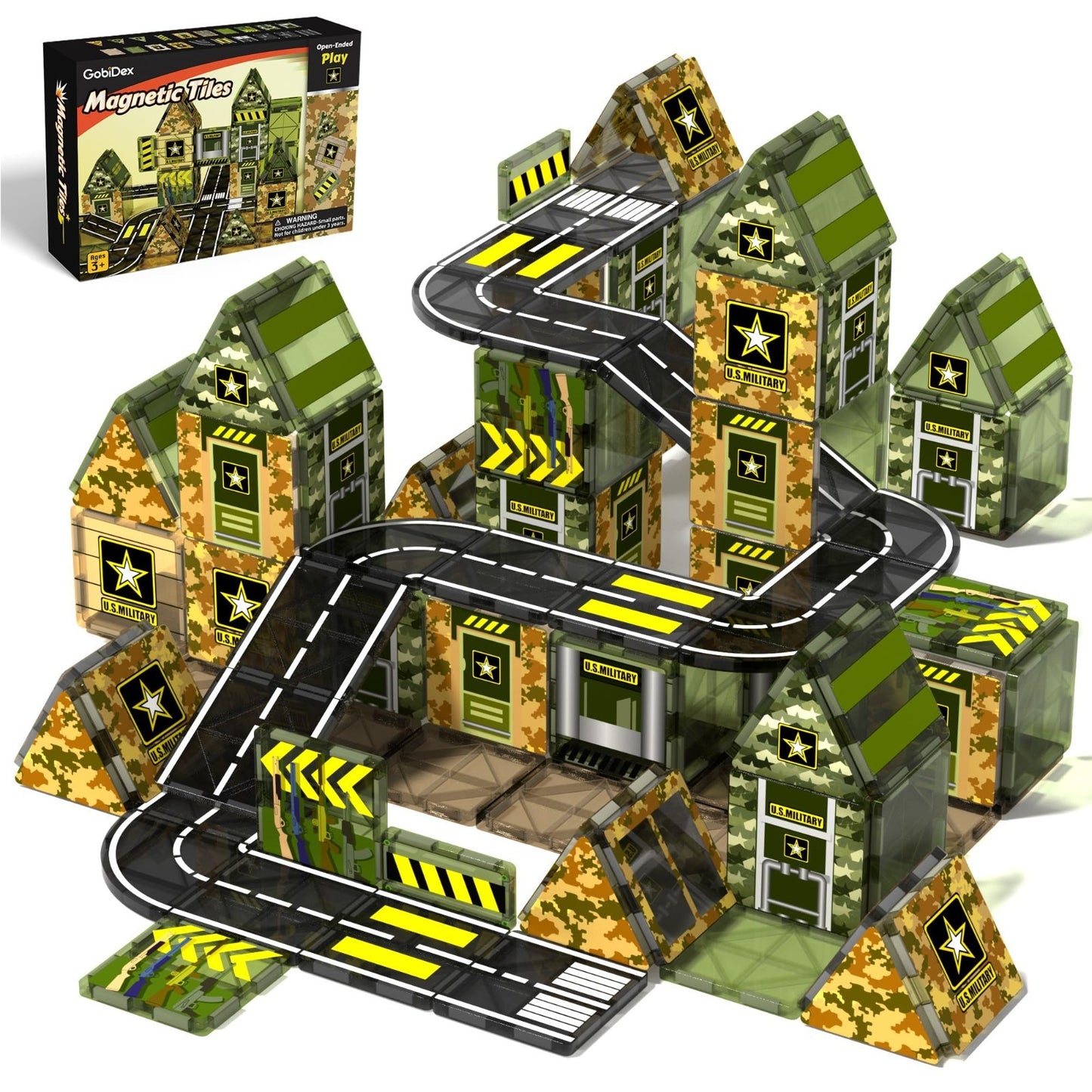 Magnetic Building Blocks Army Toys for Kids 3-8 | STEM Educational Gifts 3+1