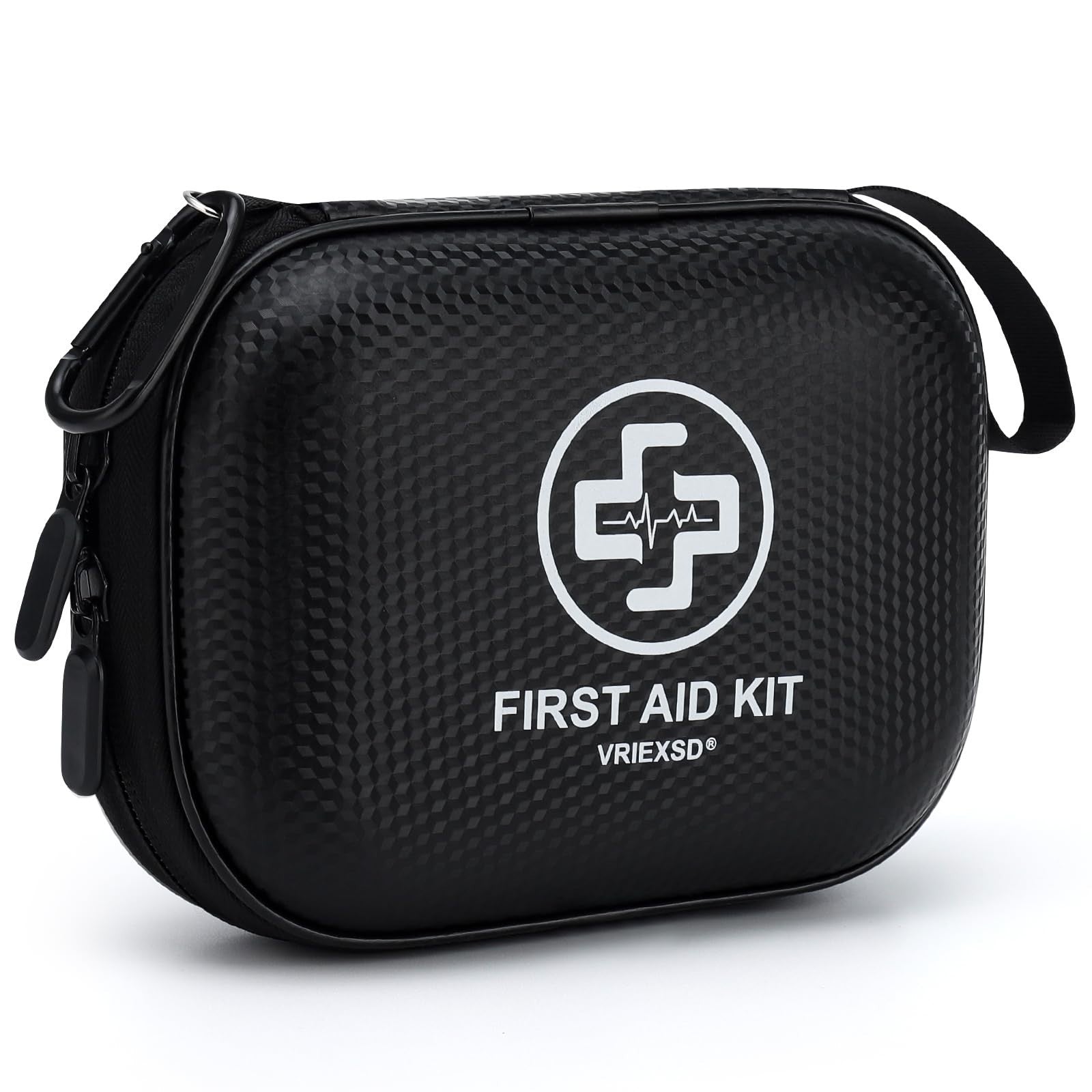 150 Piece Mini First Aid Kit   Waterproof Hard Shell for Home, Travel, Camping &1