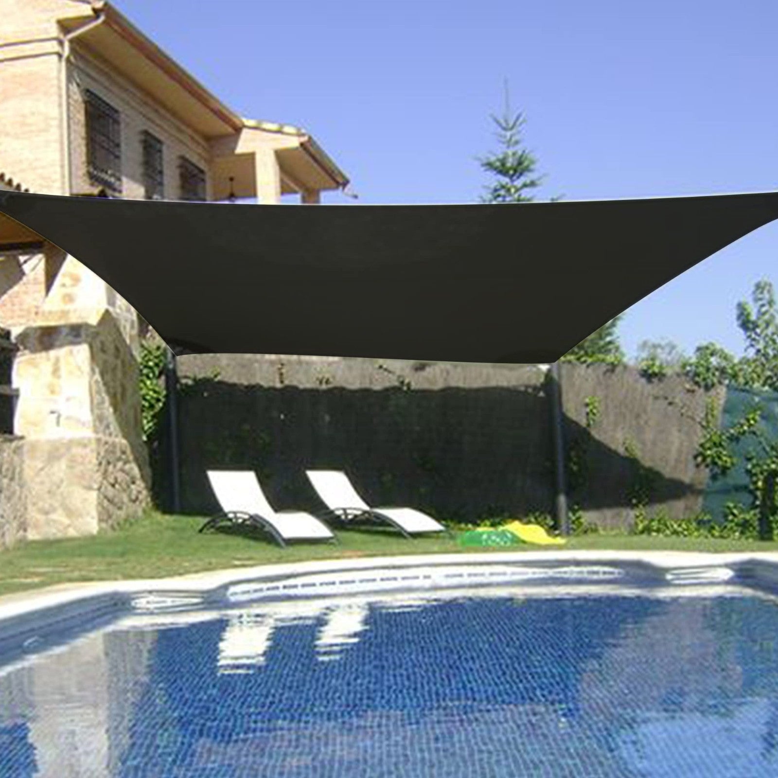 90% Shade Cloth for Dog Kennel, 6.5x20 FT Sunblock Mesh Tarp with Grommets, Pati2